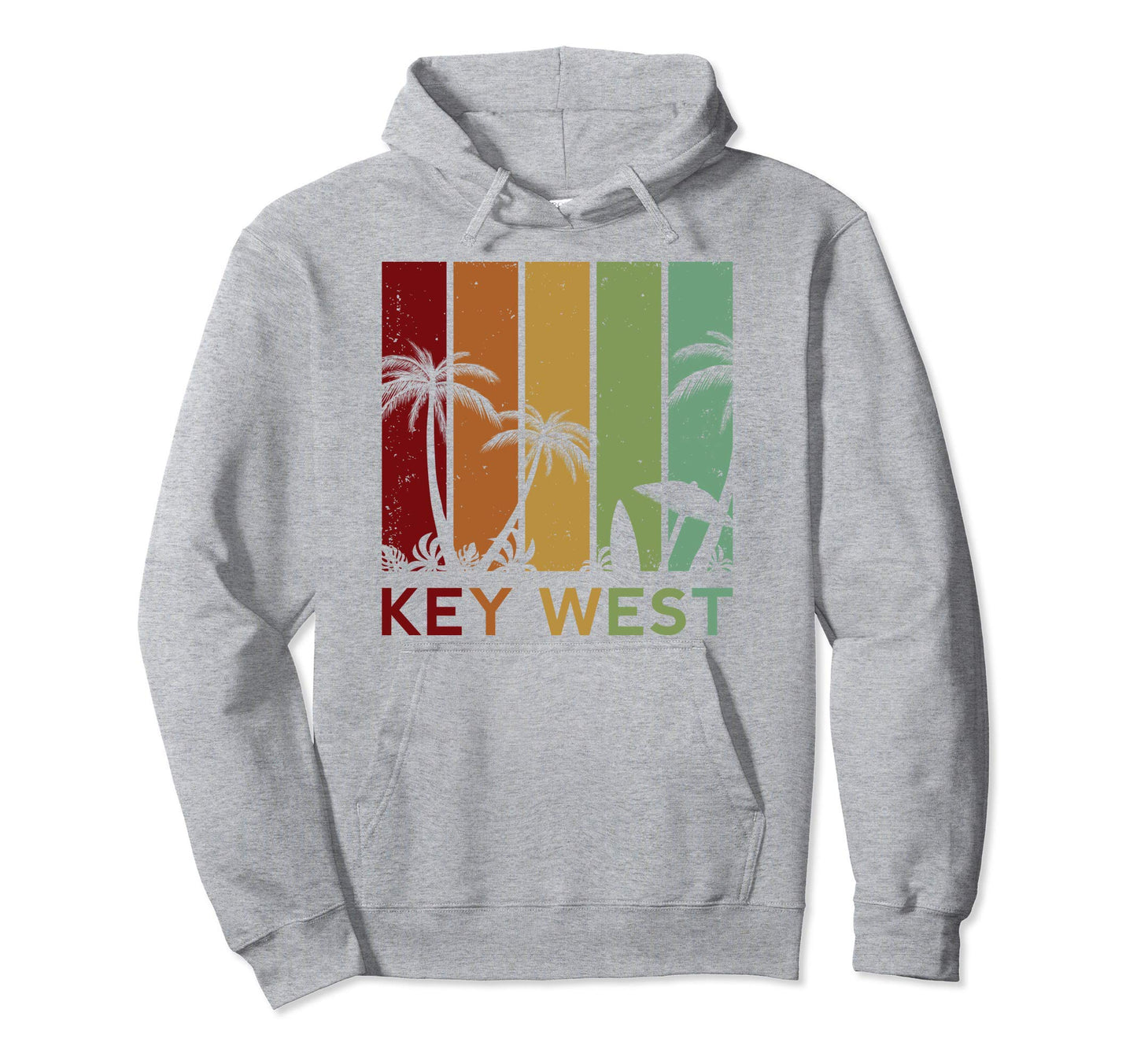 Key West Florida Keys Tropical Hoodie - Fun Novelty Design for Adults - T-Shirt, Sweatshirt, Hoodie