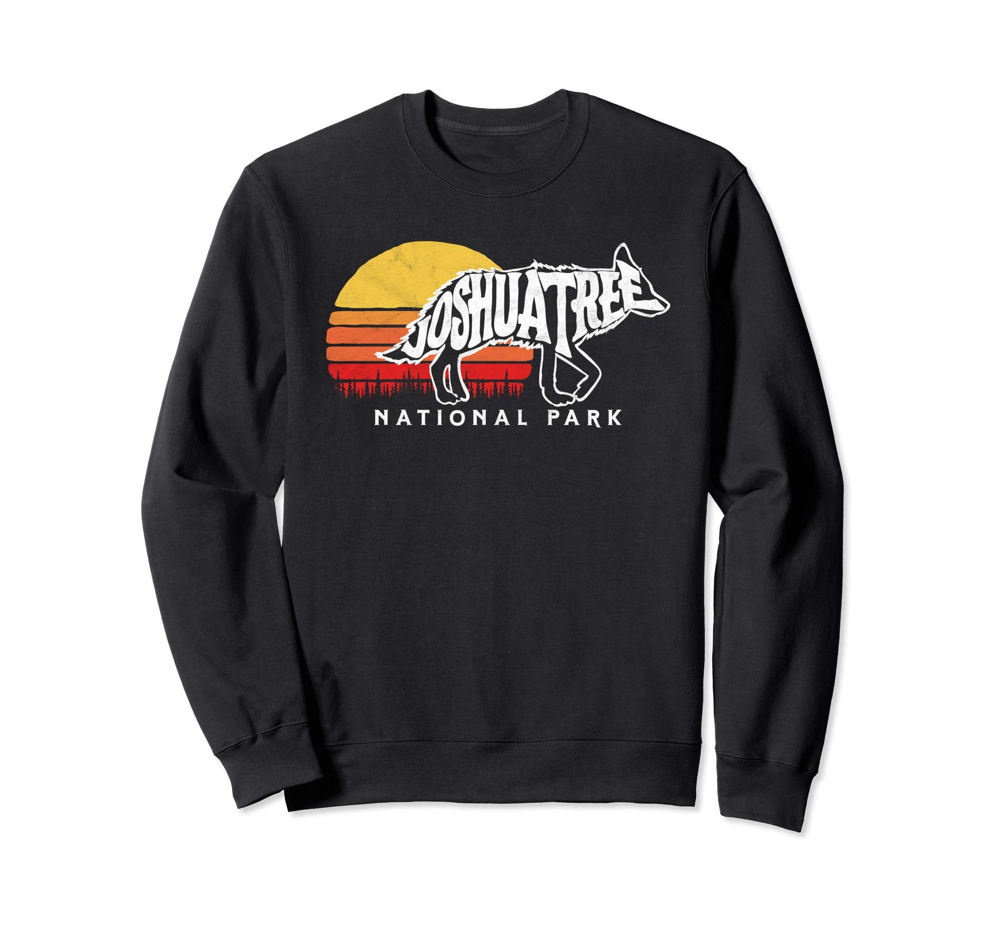 Joshua Tree National Park Sun Coyote Sweatshirt - Graphic Print for Adults - T-Shirt, Sweatshirt, Hoodie