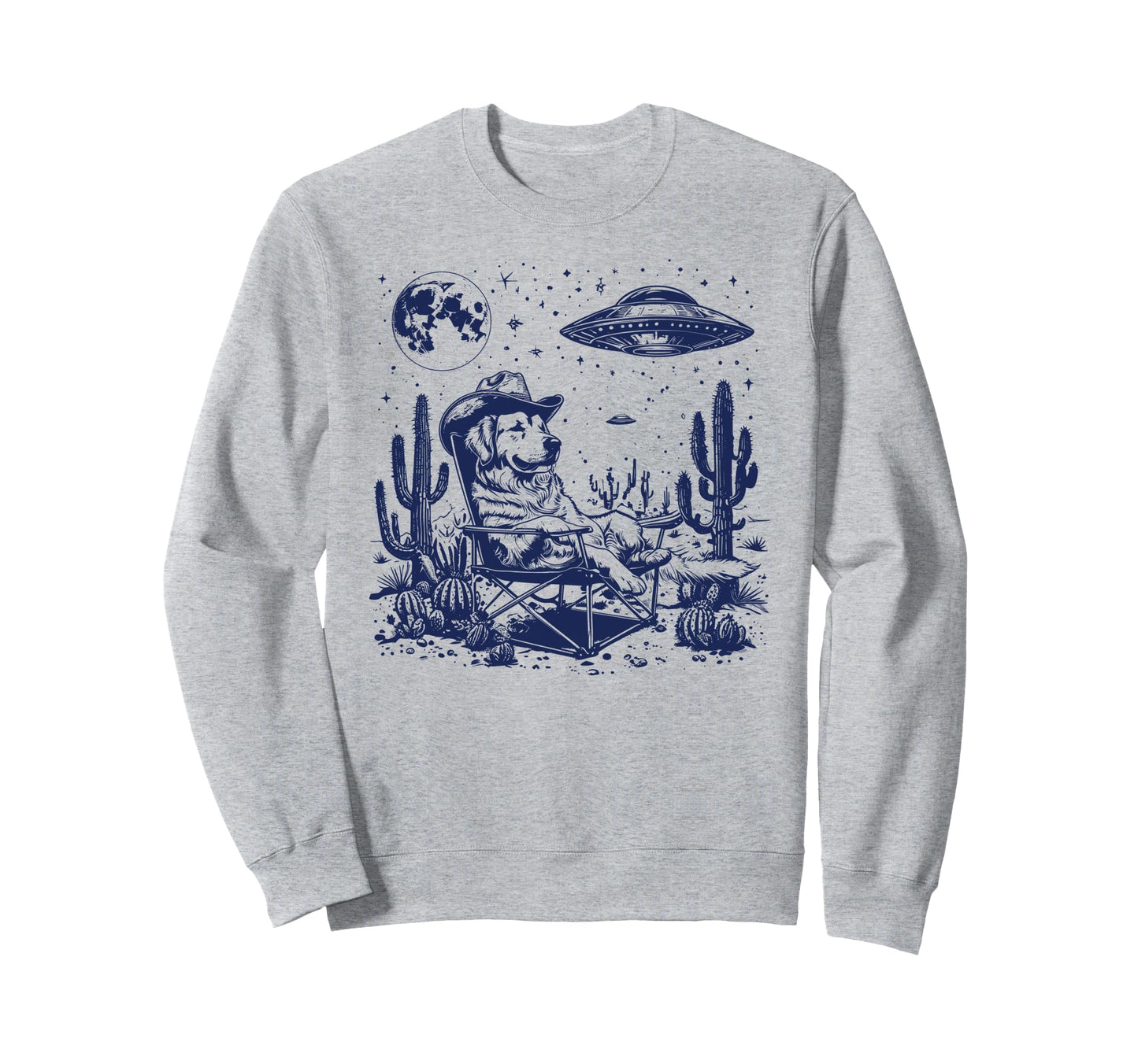 Howdy Golden Retriever Western Sweatshirt - Unique Graphic Men Women - T-Shirt, Sweatshirt, Hoodie