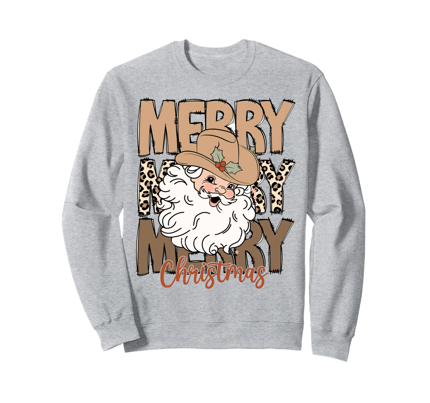 Howdy Western Santa Claus Sweatshirt - Aesthetic Graphic Men Women - T-Shirt, Sweatshirt, Hoodie
