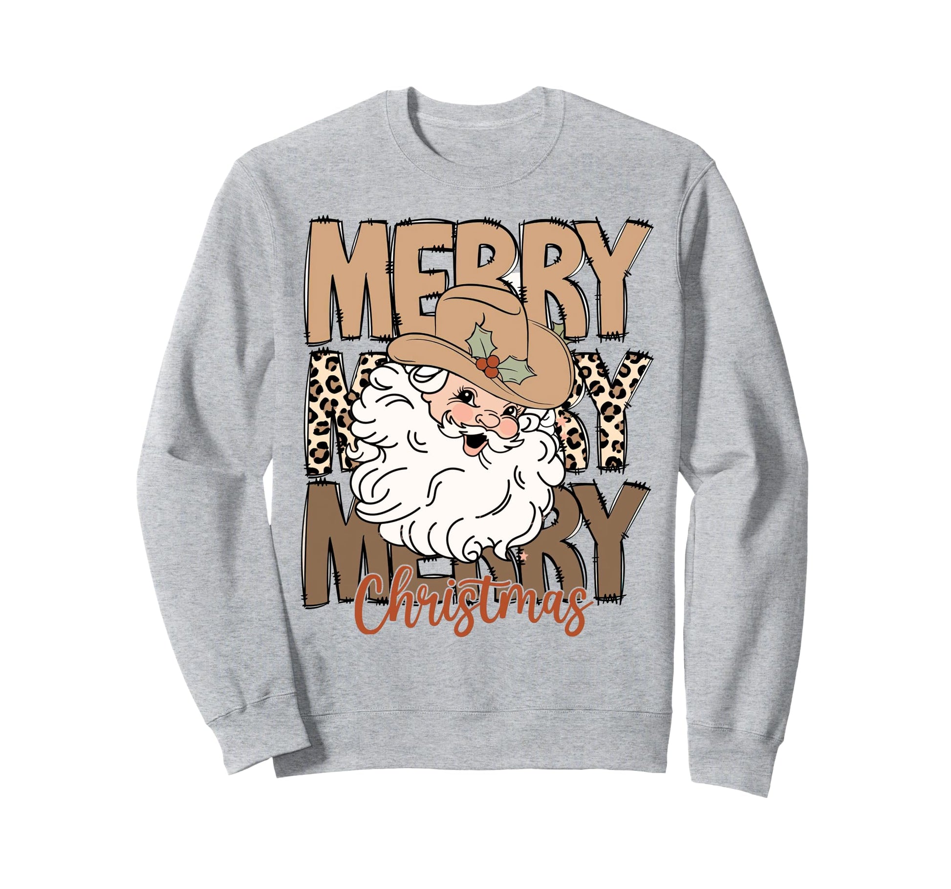 Howdy Western Santa Claus Sweatshirt - Aesthetic Graphic Men Women - T-Shirt, Sweatshirt, Hoodie