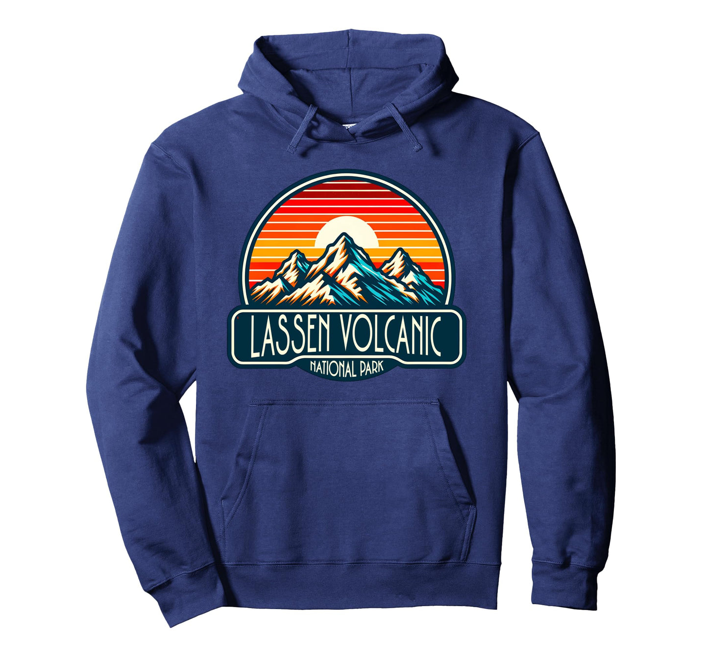 Lassen Volcanic National Park Hoodie - Minimalist Print Men Women - T-Shirt, Sweatshirt, Hoodie