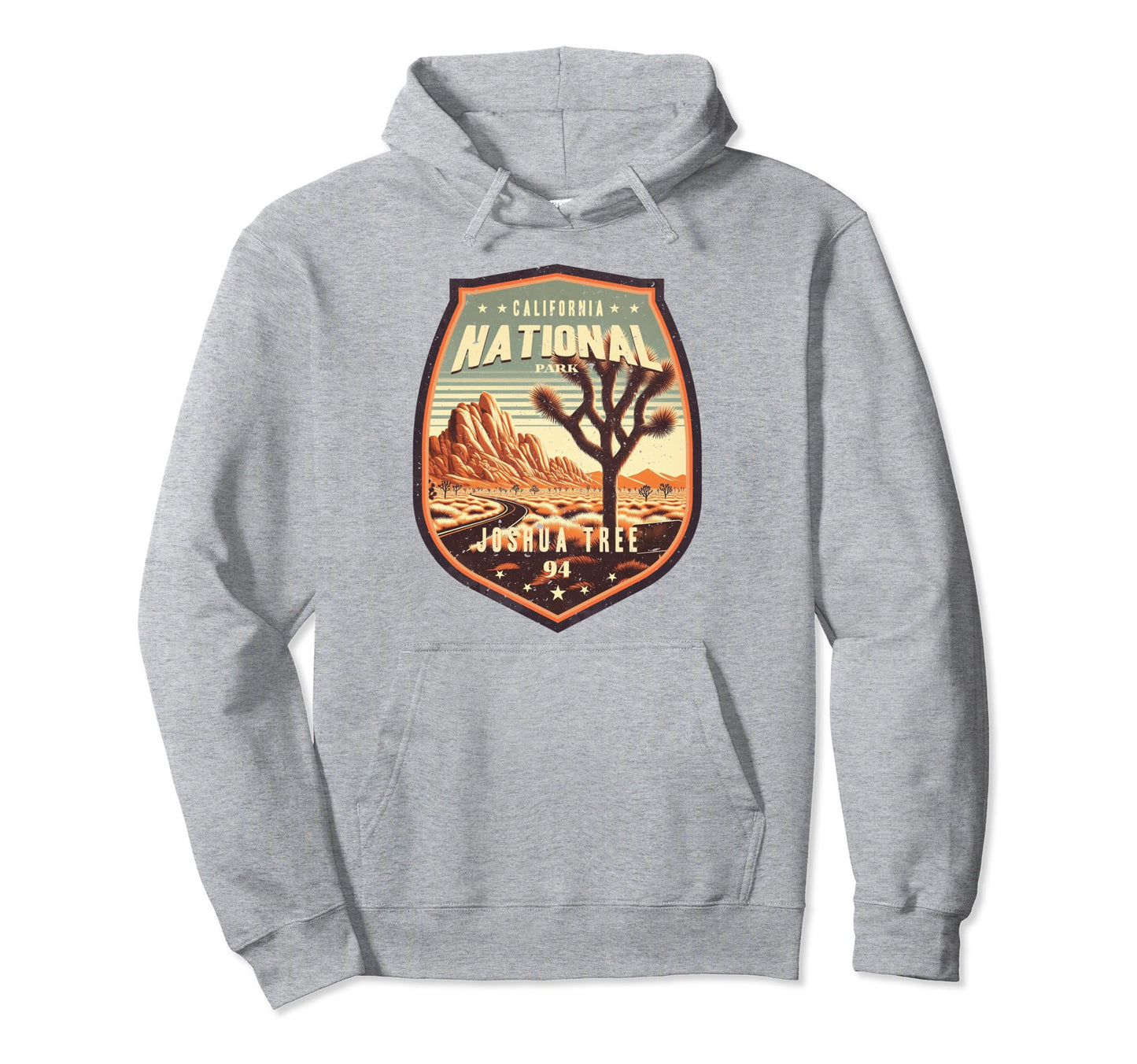 Joshua Tree 94 National Park Badge Hoodie - Streetwear Style for Adults - T-Shirt, Sweatshirt, Hoodie