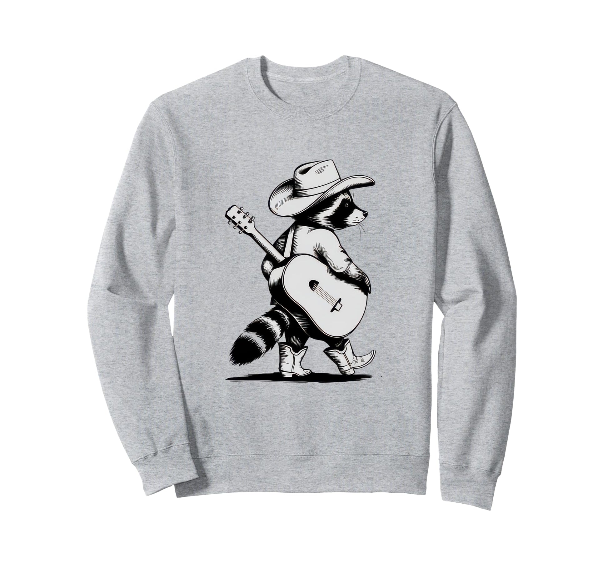 Raccoon 90S Country Music Sweatshirt - Casual Everyday Wear for Adults - T-Shirt, Sweatshirt, Hoodie