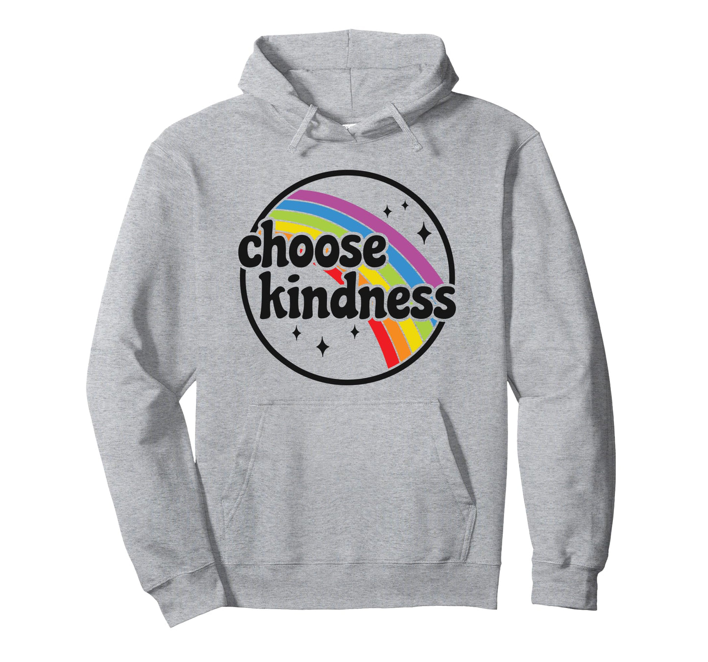 Positive Anti Bullying Rainbow Peace Hoodie - Unique Graphic for Adults - T-Shirt, Sweatshirt, Hoodie