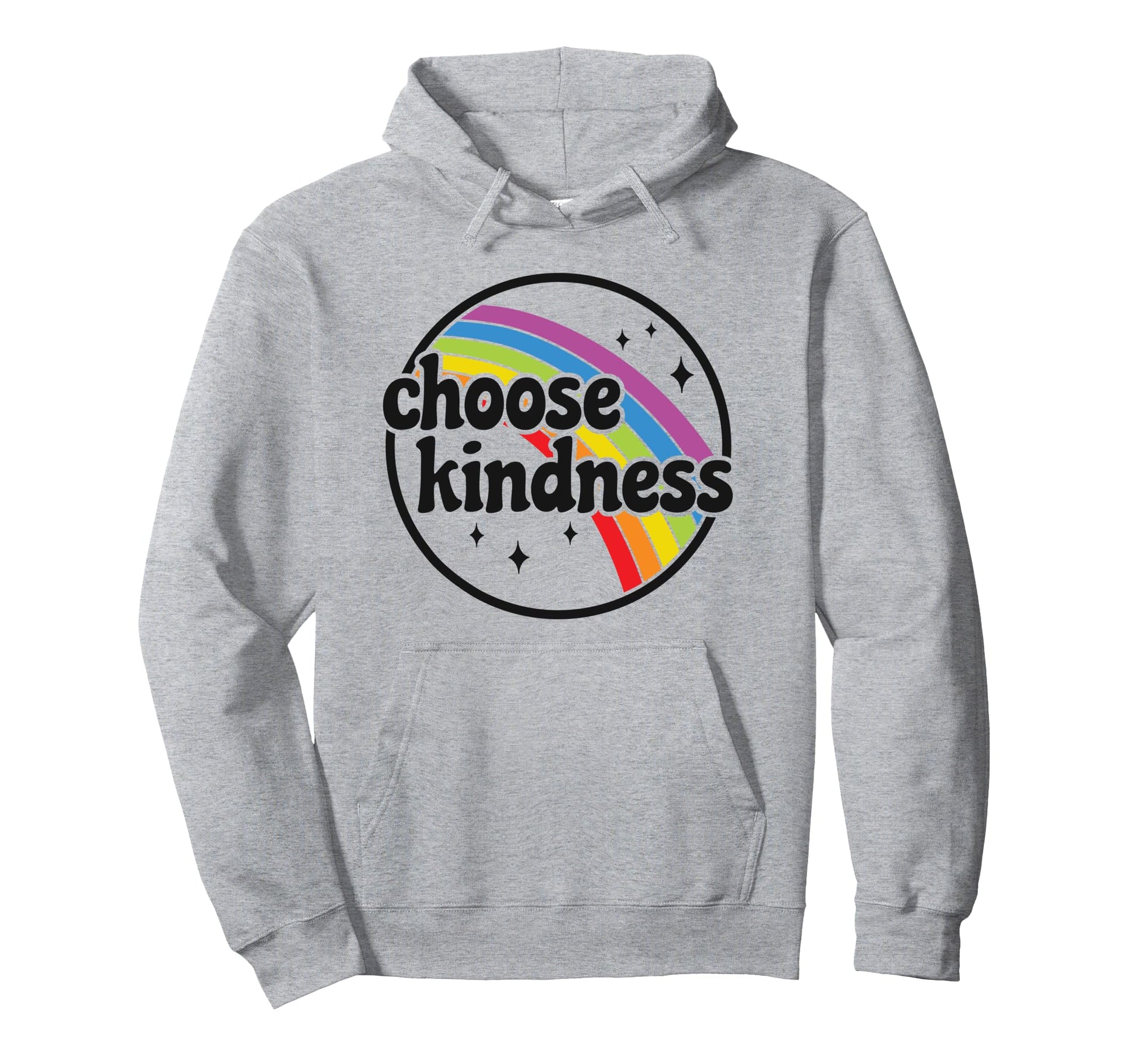 Positive Anti Bullying Rainbow Peace Hoodie - Unique Graphic for Adults - T-Shirt, Sweatshirt, Hoodie