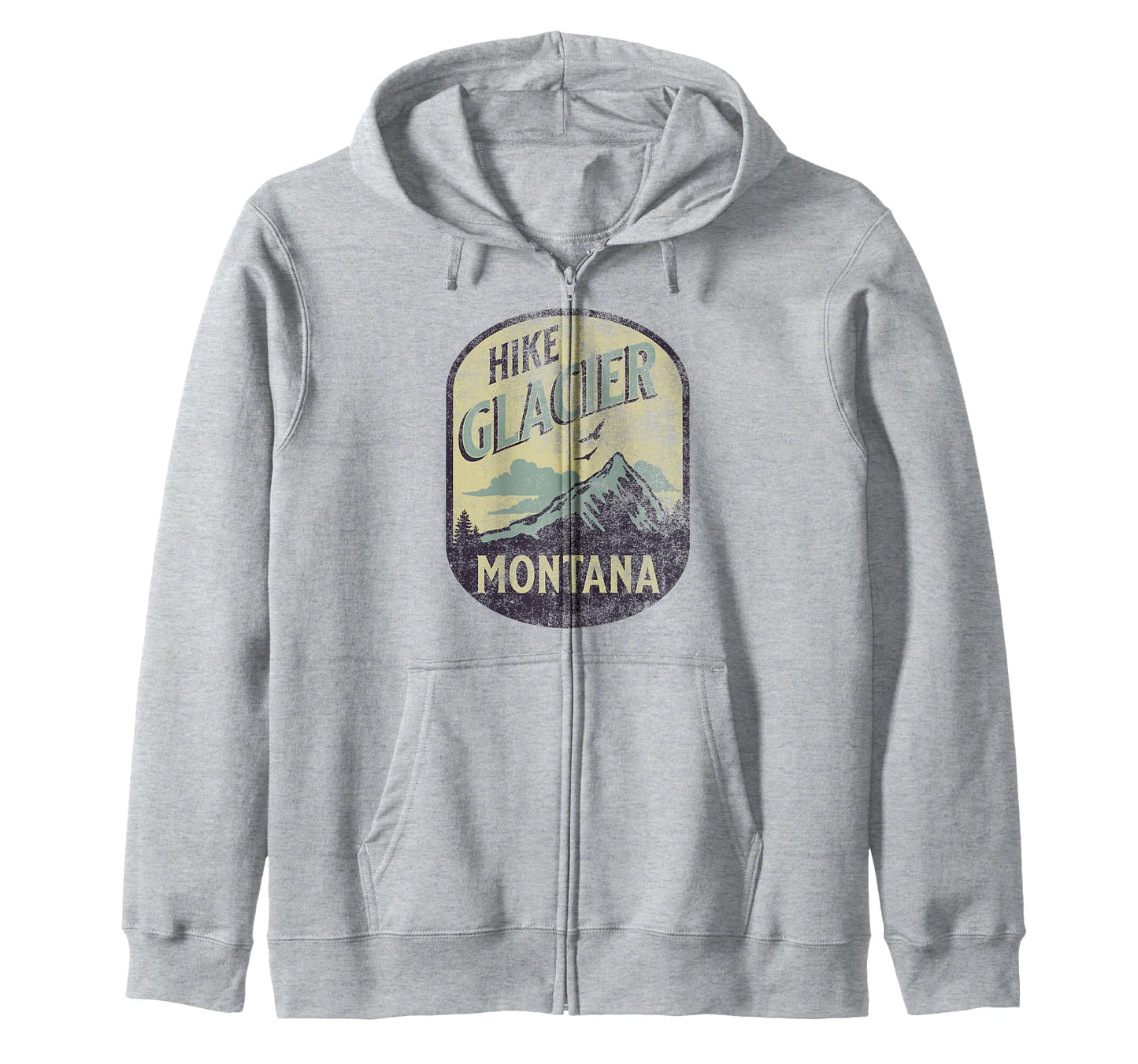 Glacier National Park Montana Usa Hoodie - Unique Graphic for Adults - T-Shirt, Sweatshirt, Hoodie
