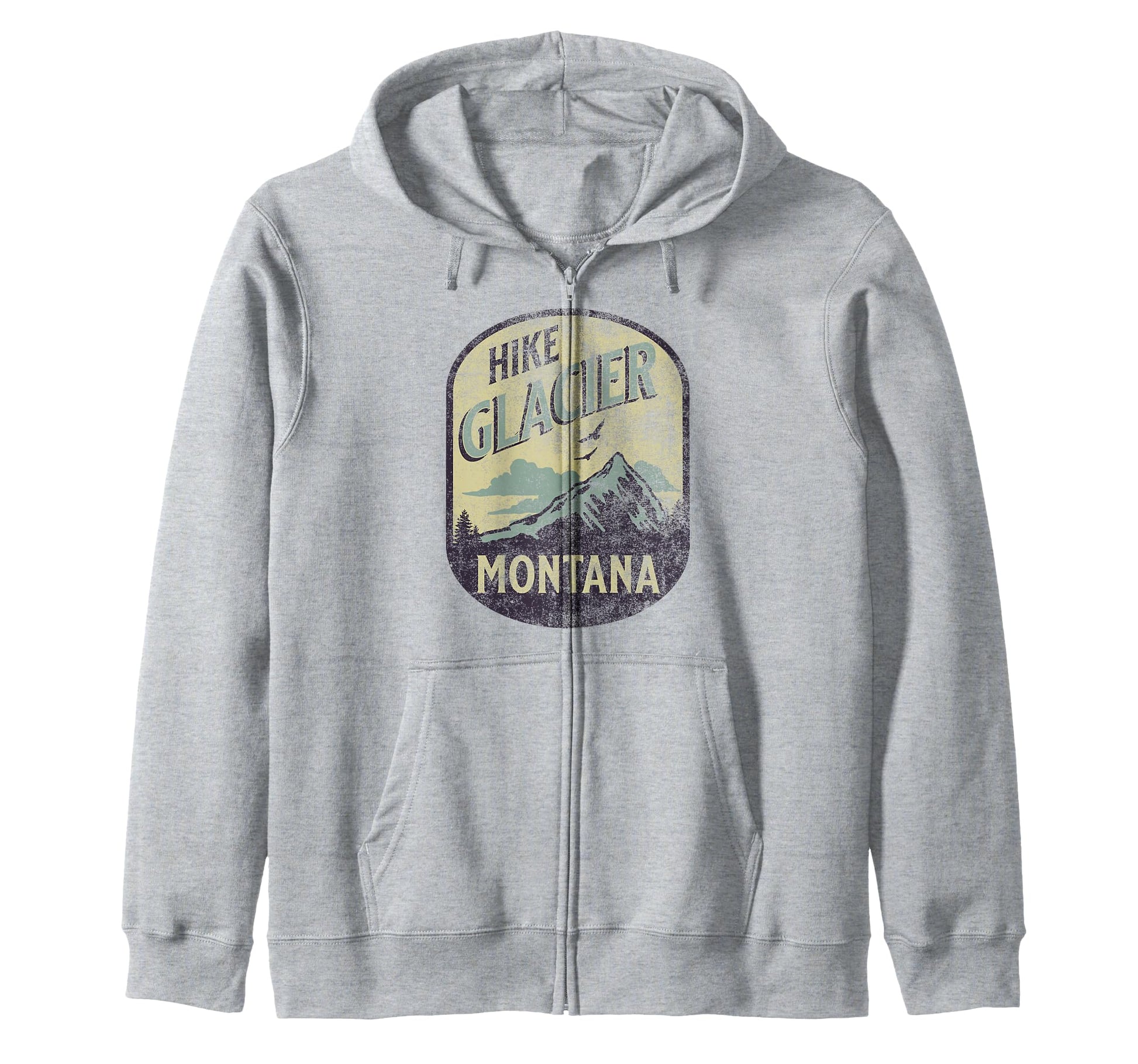 Glacier National Park Montana Usa Hoodie - Unique Graphic for Adults - T-Shirt, Sweatshirt, Hoodie