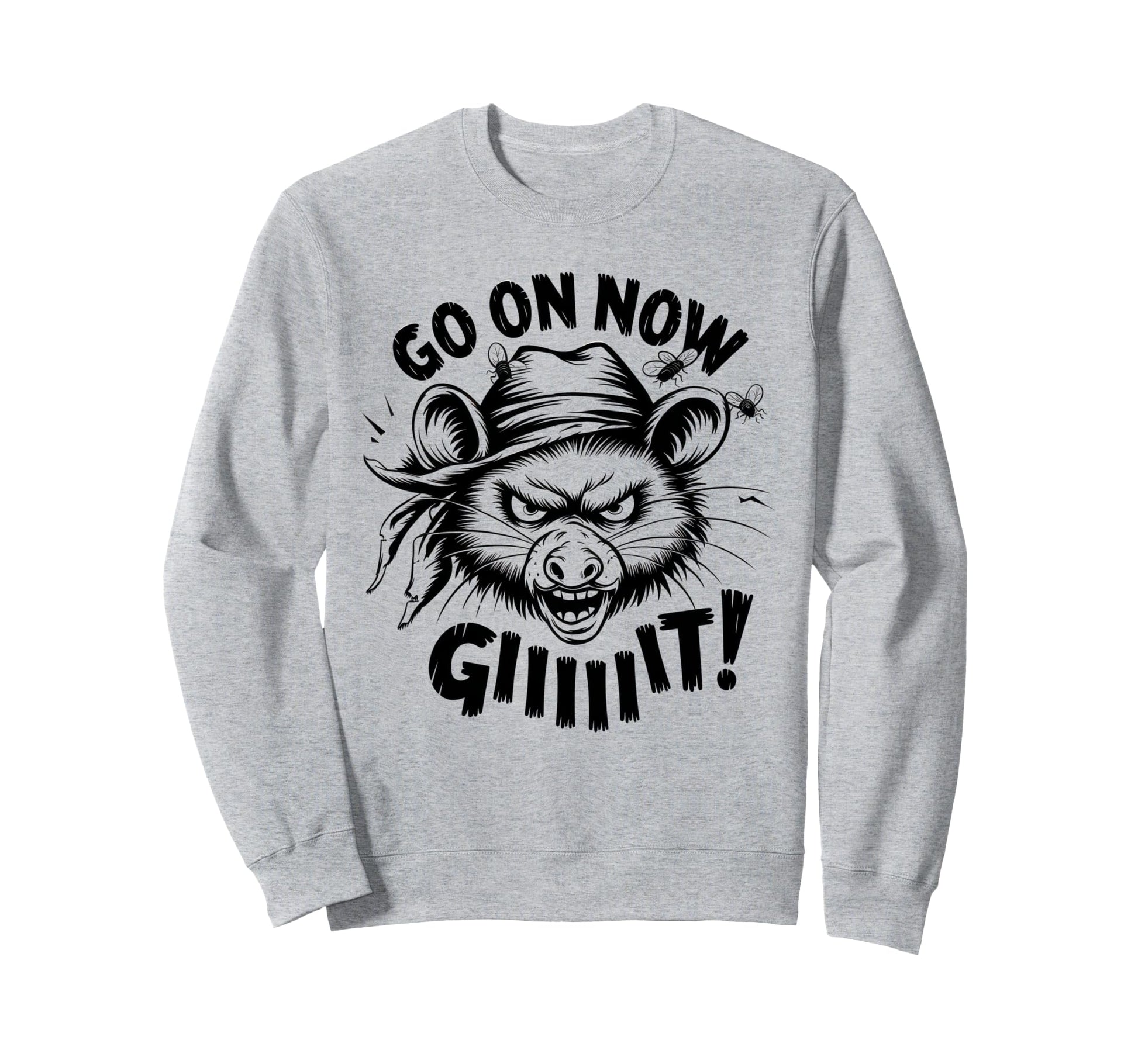 Go Now Git Cowboy Opossum Country Sweatshirt - Minimalist Print Men Women - T-Shirt, Sweatshirt, Hoodie