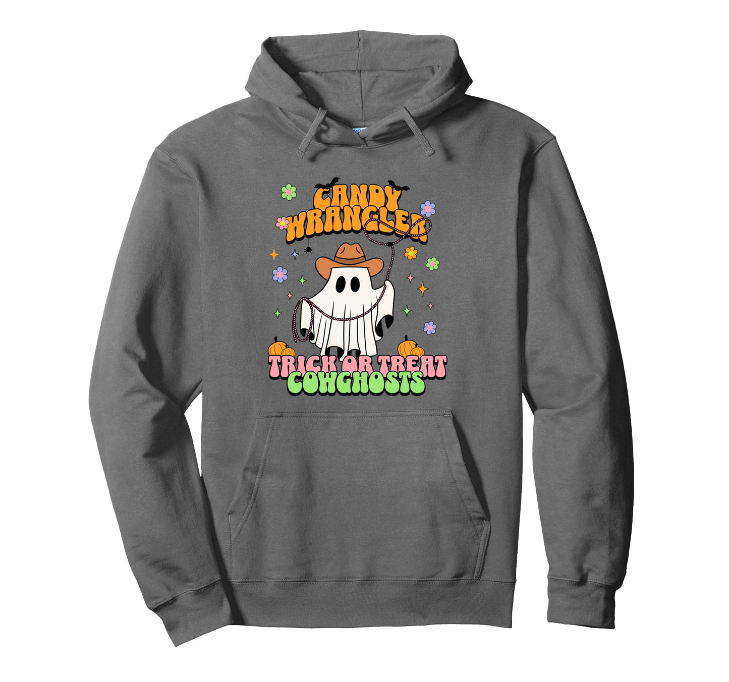 Cowgirl Ghost Western Groovy Halloween Hoodie - Trendy Graphic Men Women - T-Shirt, Sweatshirt, Hoodie