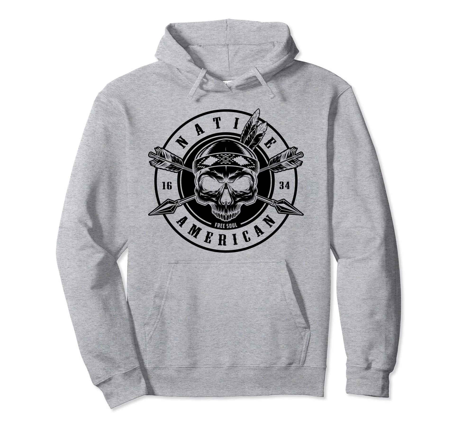 Native American Spirit Motorcycle Hoodie - Casual Everyday Wear Men Women - T-Shirt, Sweatshirt, Hoodie