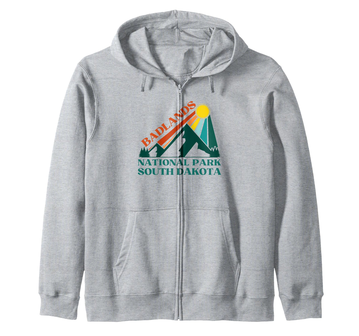 Badlands National Park South Dakota Usa Hoodie - Custom Art Print Unisex - T-Shirt, Sweatshirt, Hoodie