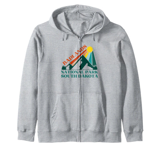 Badlands National Park South Dakota Usa Hoodie - Custom Art Print Unisex - T-Shirt, Sweatshirt, Hoodie
