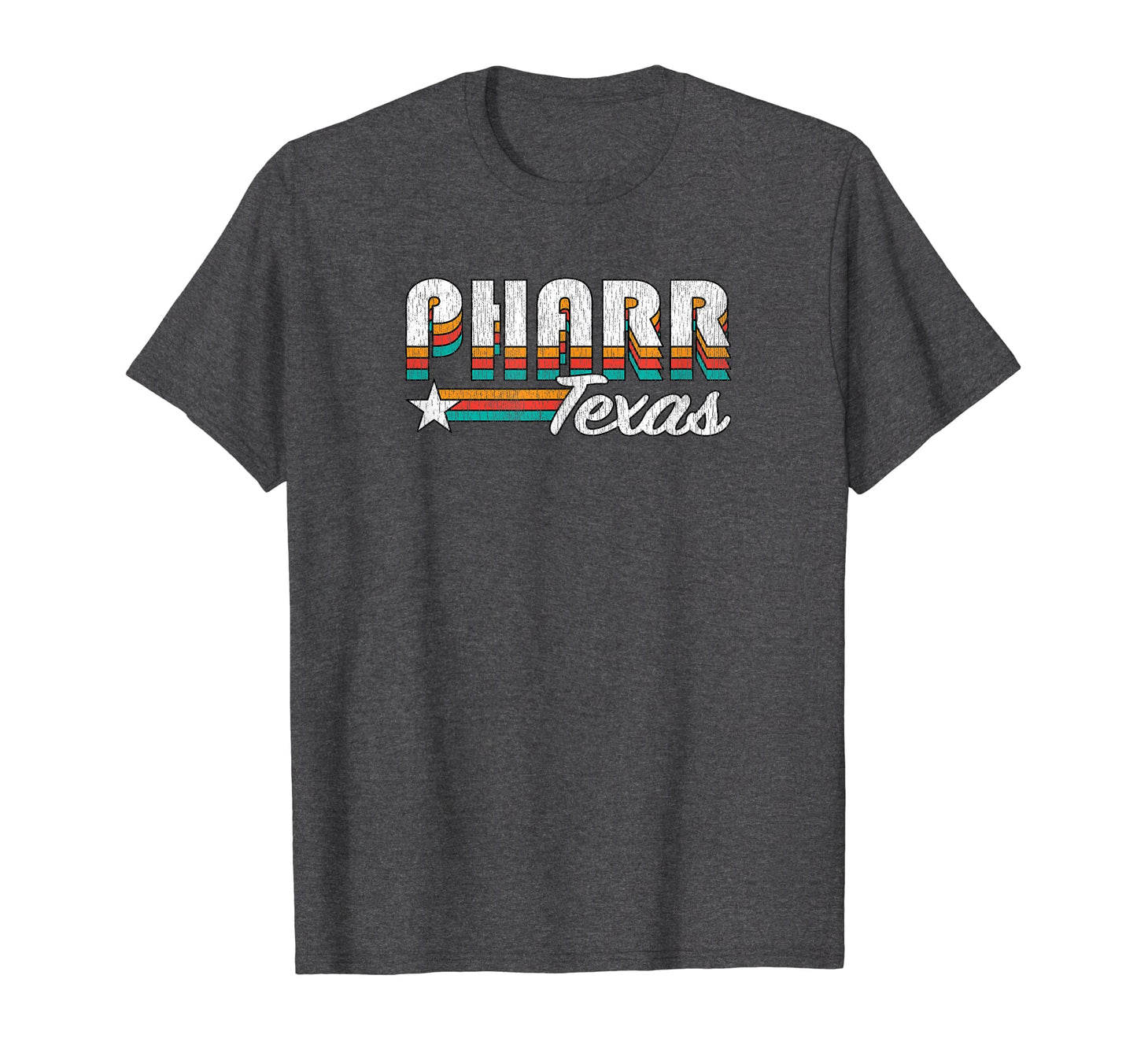 Pharr Tx Pharr Texas Rainbow T-Shirt - Fun Novelty Design Men Women - T-Shirt, Sweatshirt, Hoodie