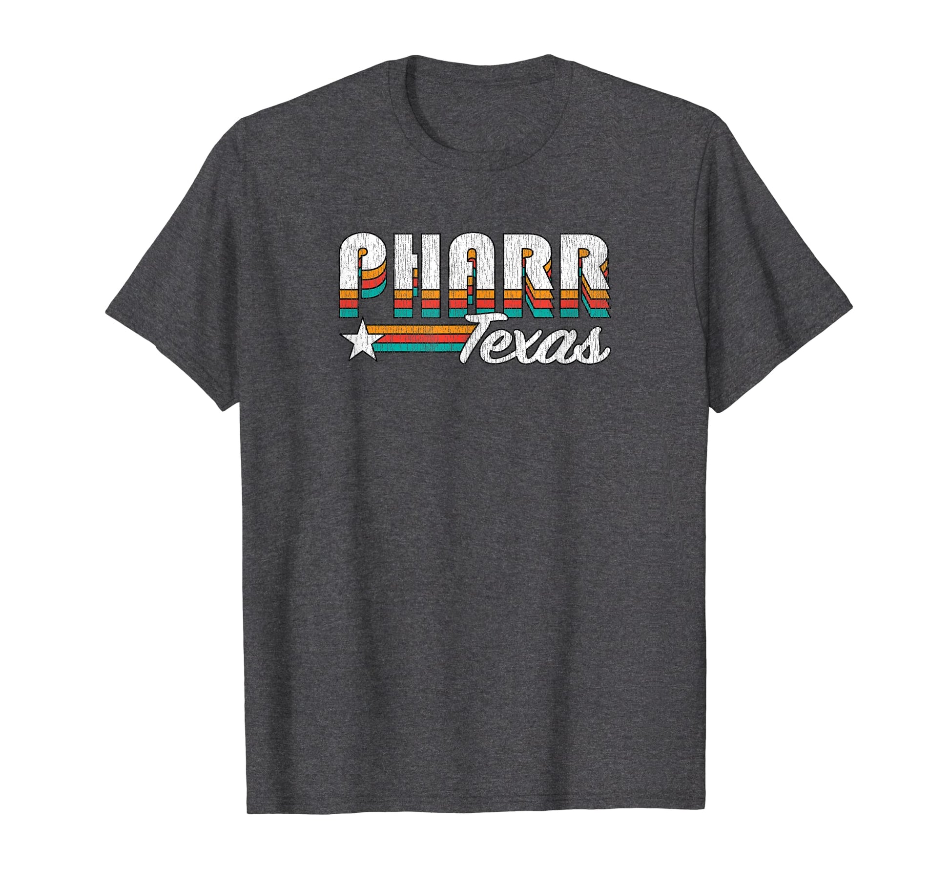 Pharr Tx Pharr Texas Rainbow T-Shirt - Fun Novelty Design Men Women - T-Shirt, Sweatshirt, Hoodie