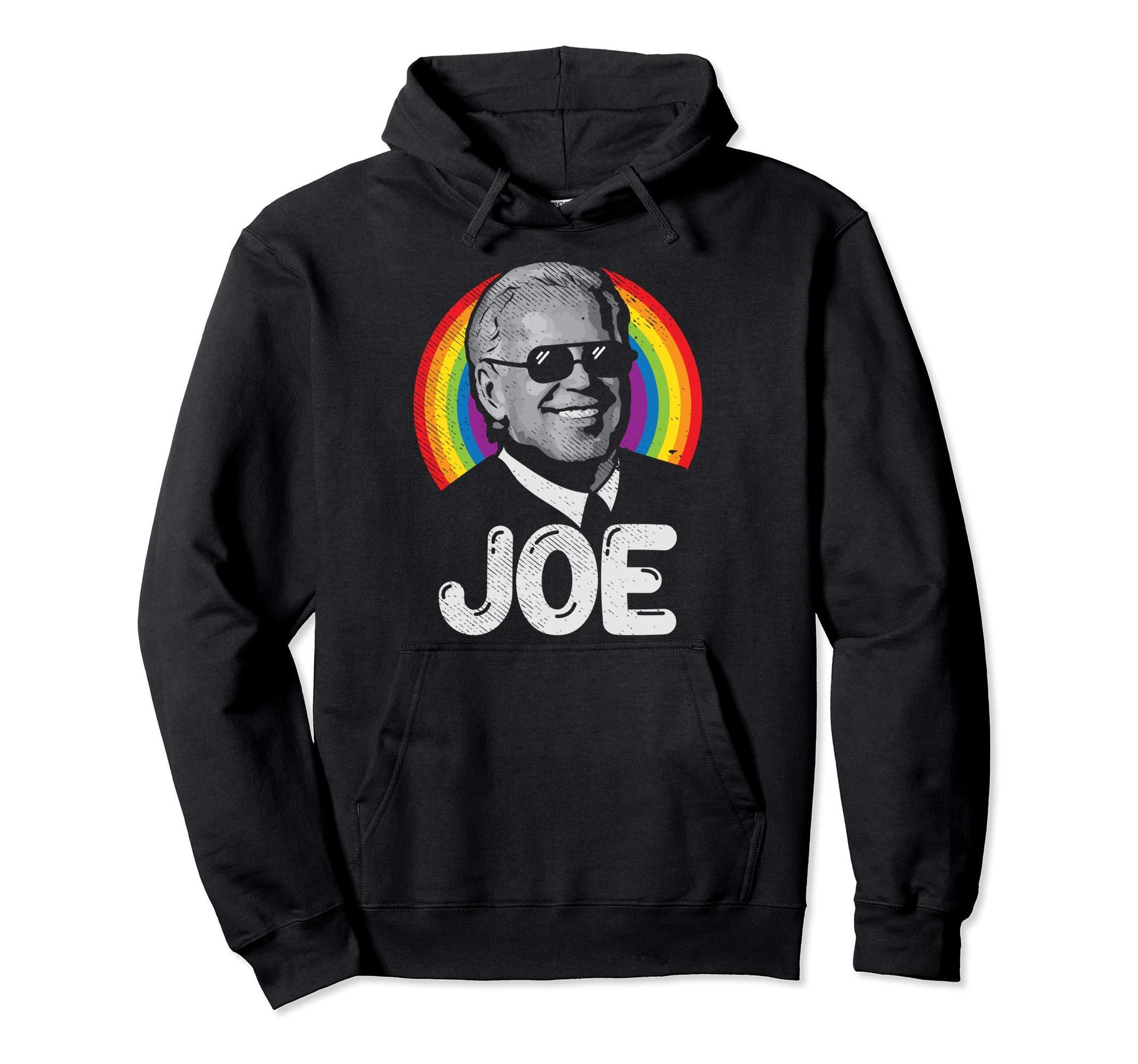 Joe Biden 2020 Sunglasses Rainbow Hoodie - Aesthetic Graphic for Adults - T-Shirt, Sweatshirt, Hoodie
