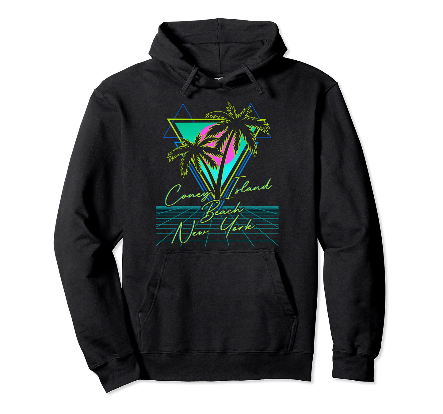 Coney Island Beach New York 80S Hoodie - Aesthetic Graphic Unisex - T-Shirt, Sweatshirt, Hoodie