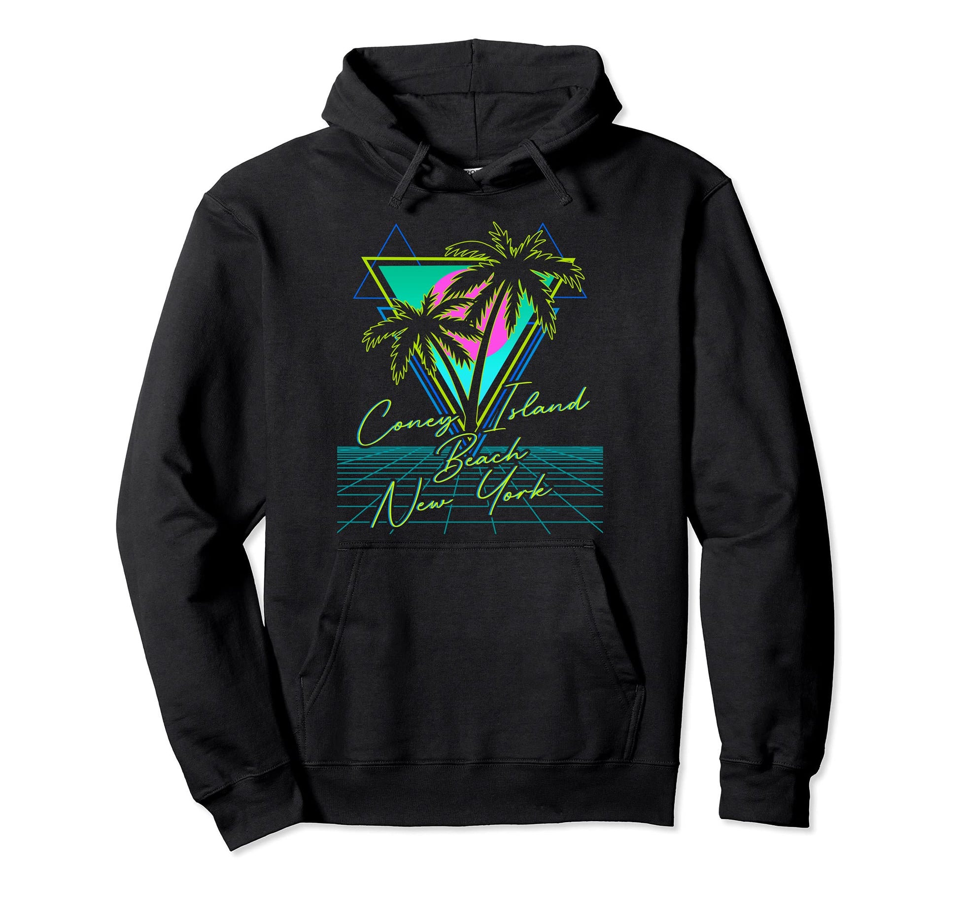 Coney Island Beach New York 80S Hoodie - Aesthetic Graphic Unisex - T-Shirt, Sweatshirt, Hoodie