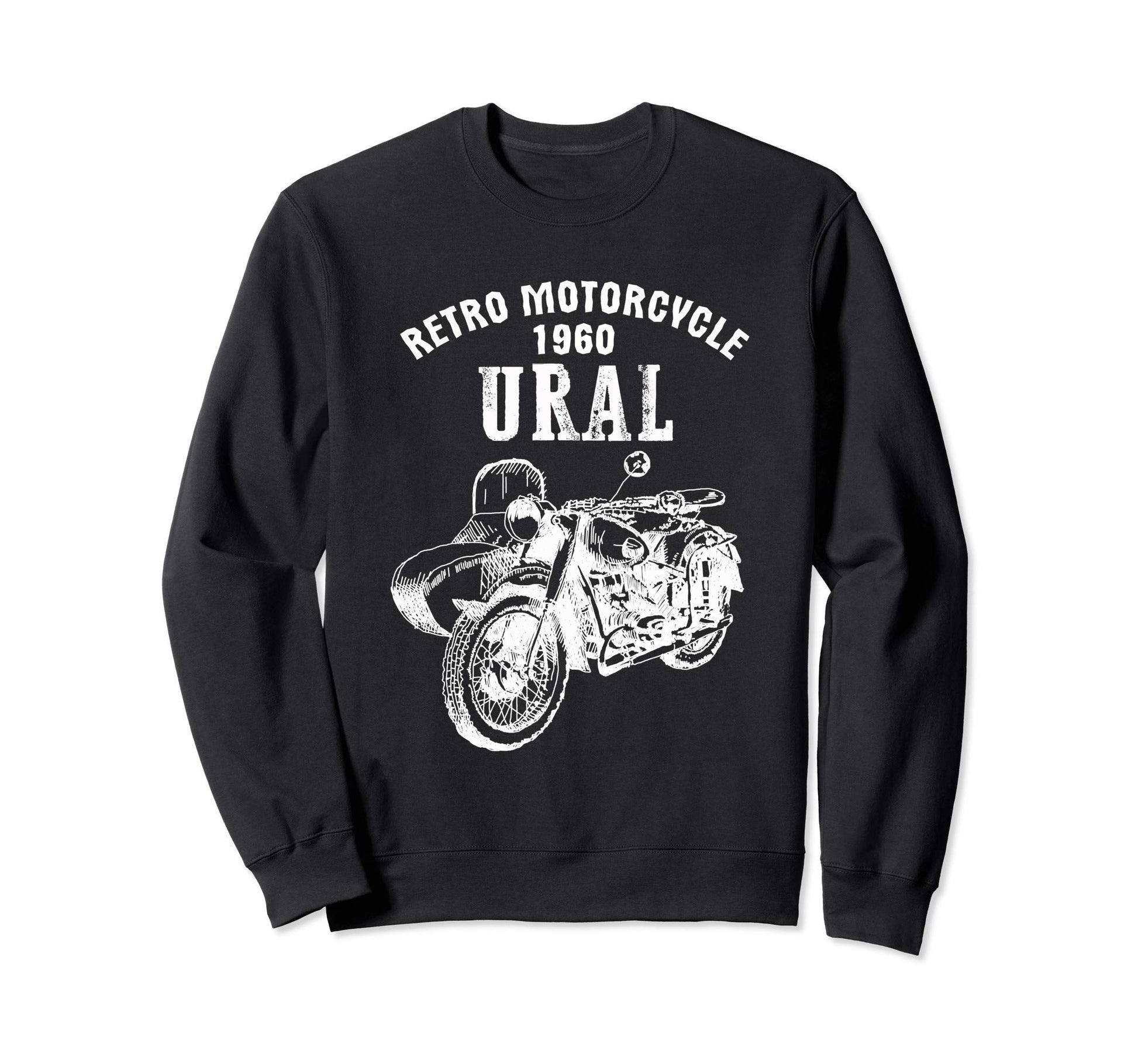 Motorcycle Ural Sidecar Motorbike Sweatshirt - Unique Graphic Men Women - T-Shirt, Sweatshirt, Hoodie