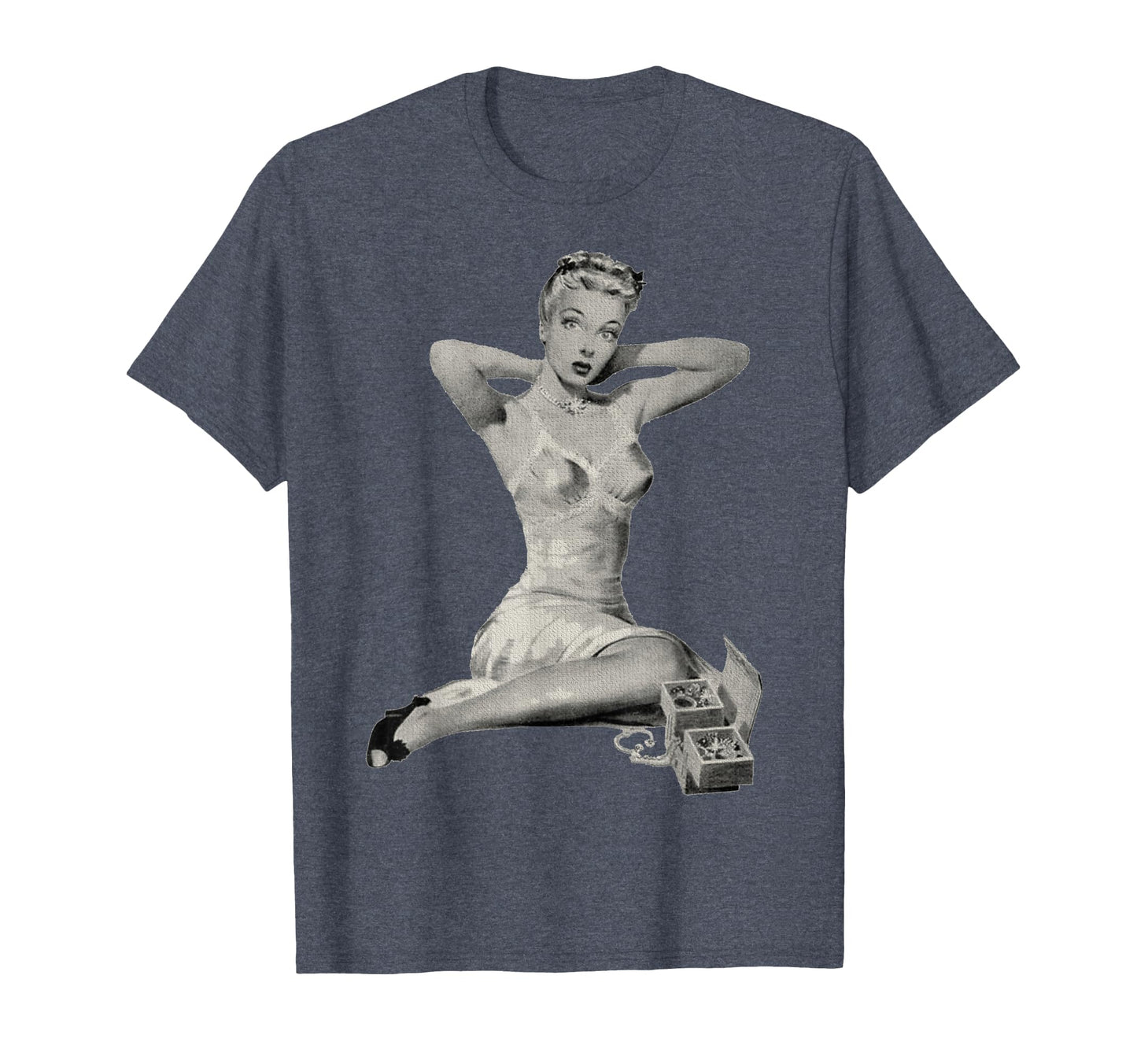 1940S Pin Up Sexy American Art T-Shirt - Trendy Graphic Men Women - T-Shirt, Sweatshirt, Hoodie