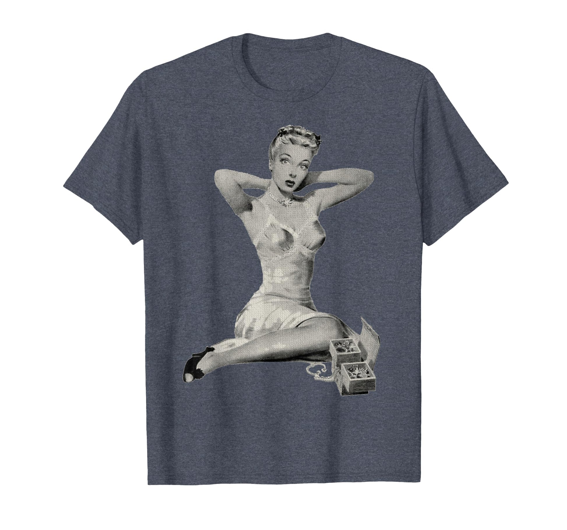 1940S Pin Up Sexy American Art T-Shirt - Trendy Graphic Men Women - T-Shirt, Sweatshirt, Hoodie