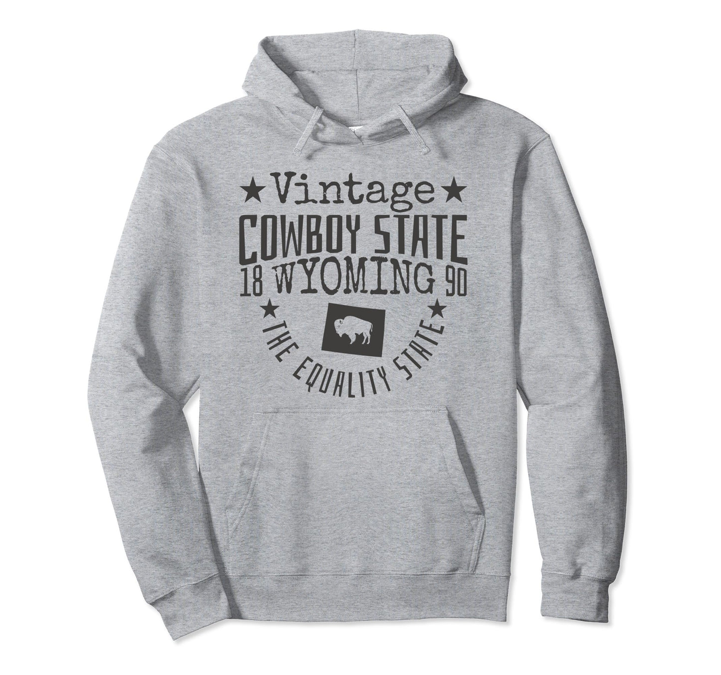 Wyoming Equality State Est 1890 Hoodie - Aesthetic Graphic for Adults - T-Shirt, Sweatshirt, Hoodie