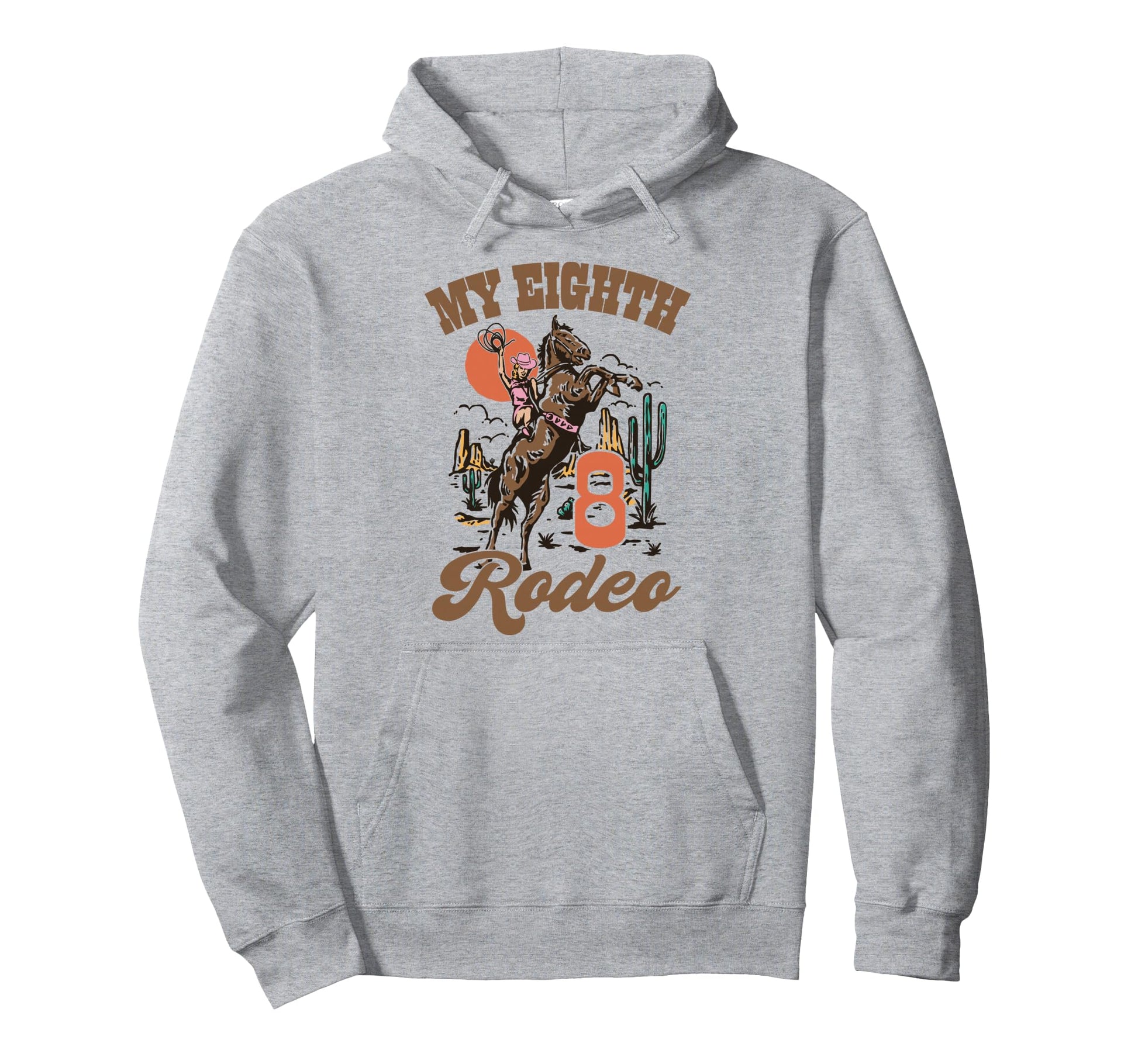 My Eight Rodeo Western 8Th Birthday Hoodie - Custom Art Print Unisex - T-Shirt, Sweatshirt, Hoodie