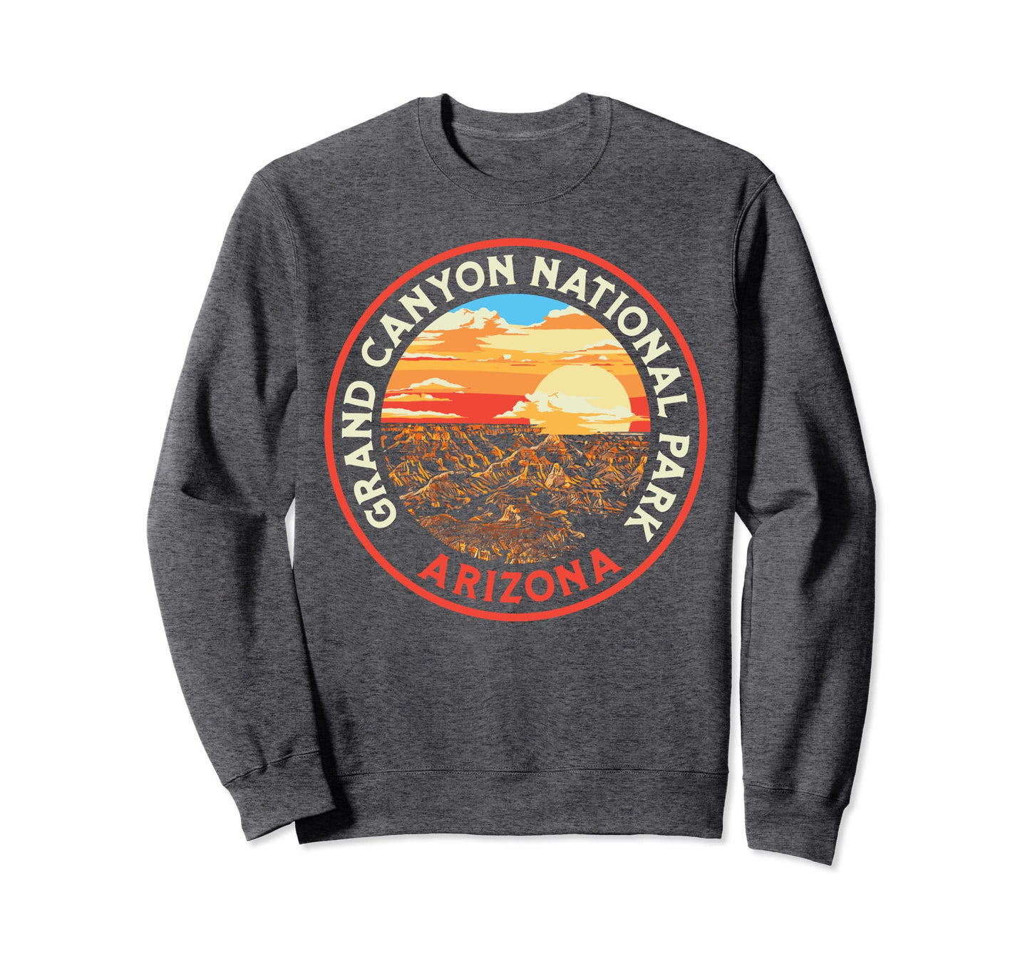 Grand Canyon National Park 80S Sweatshirt - Minimalist Print for Adults - T-Shirt, Sweatshirt, Hoodie