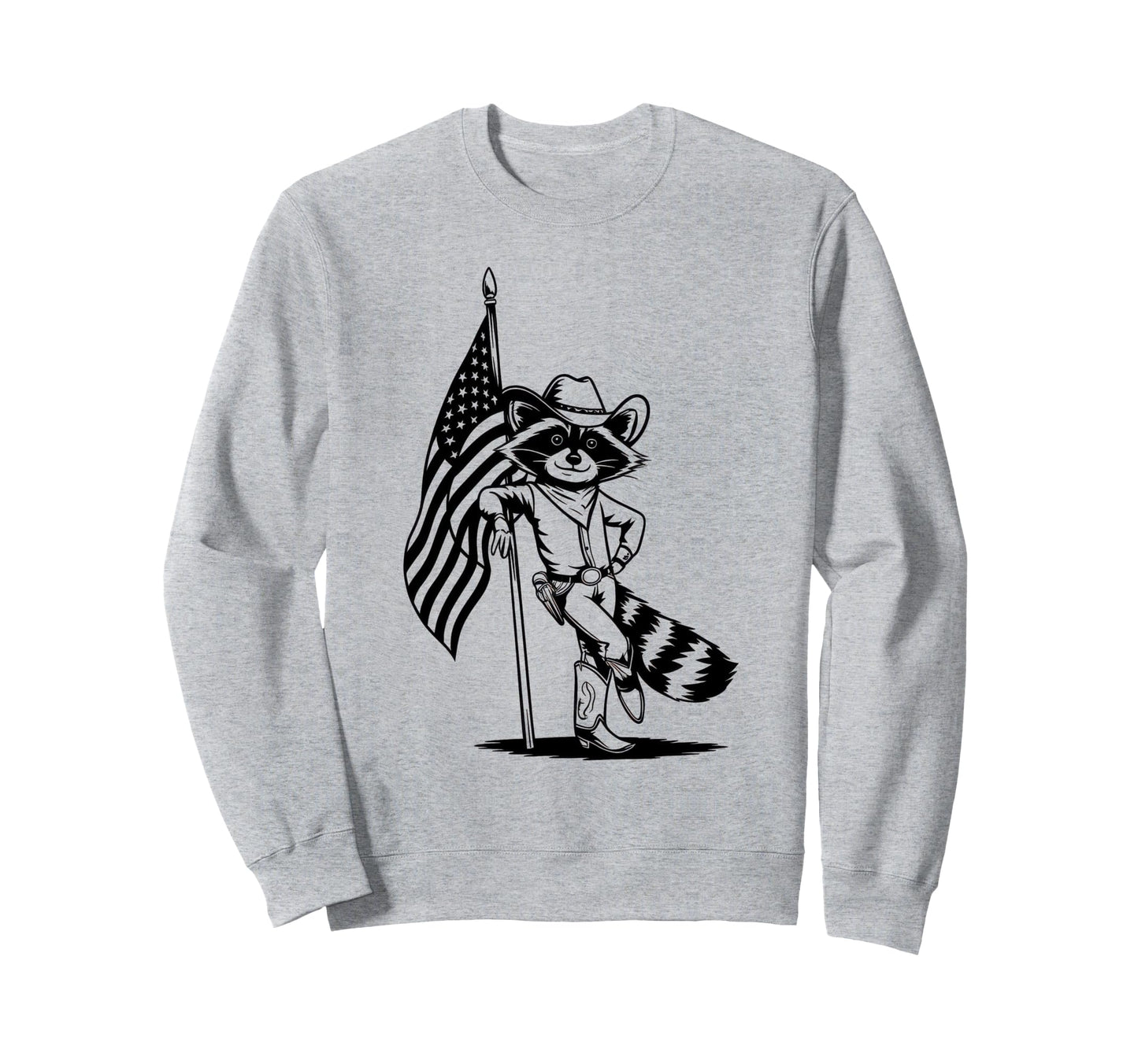 Raccoon 90S Country Music Western Sweatshirt - Graphic Print Men Women - T-Shirt, Sweatshirt, Hoodie