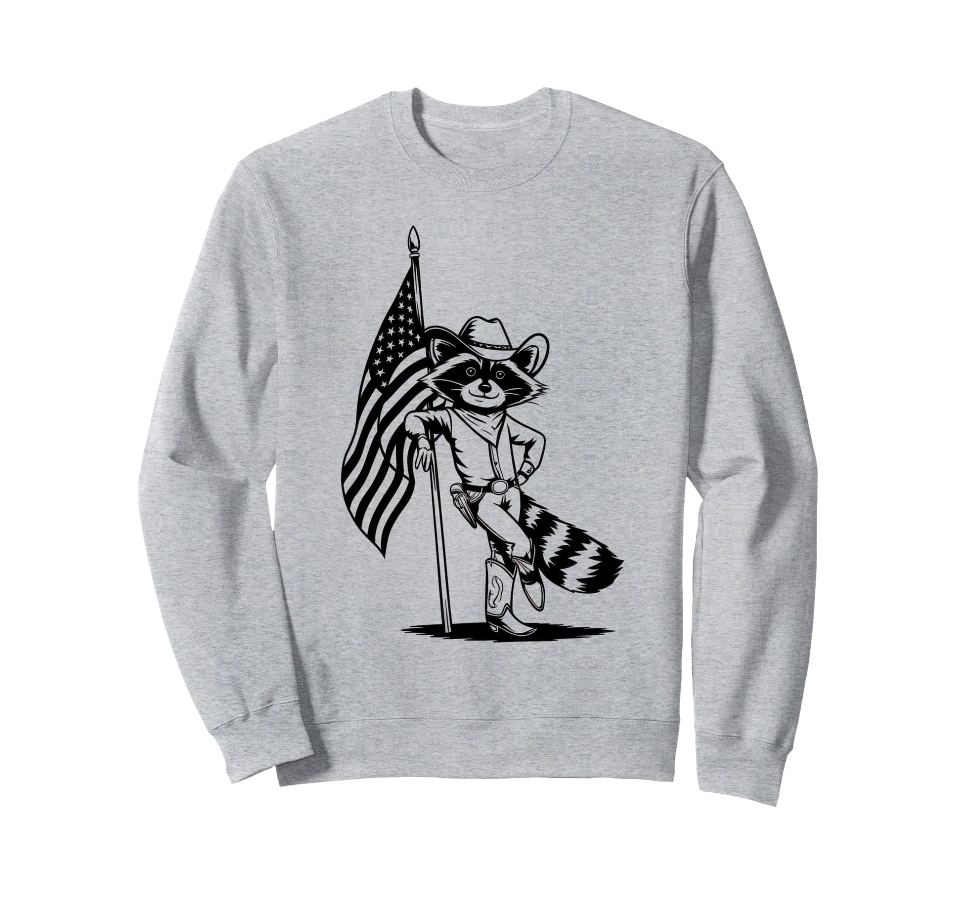 Raccoon 90S Country Music Western Sweatshirt - Graphic Print Men Women - T-Shirt, Sweatshirt, Hoodie