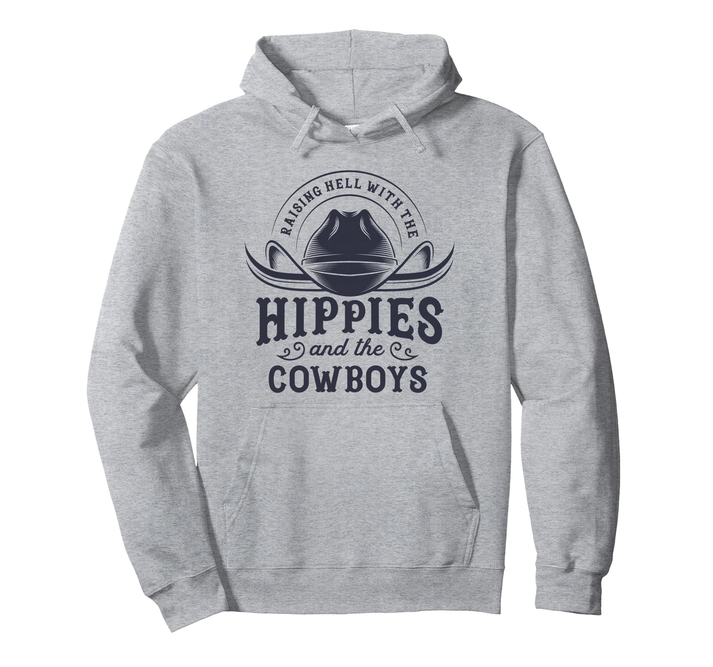 Hippies And Cowboys Cowgirls 70S Hoodie - Casual Everyday Wear for Adults - T-Shirt, Sweatshirt, Hoodie