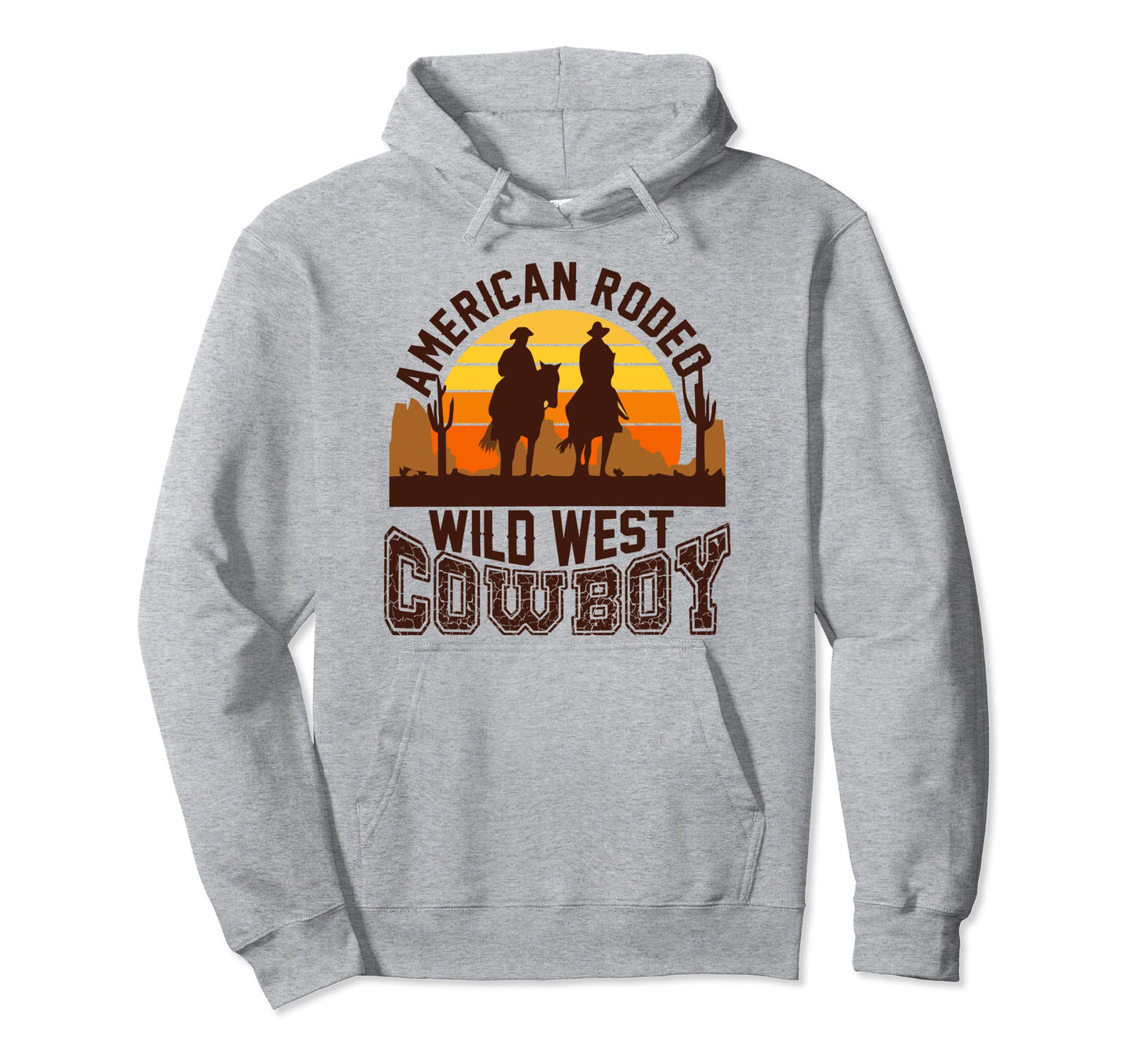 American Rodeo Wild West Cowboy Party Hoodie - Casual Everyday Wear Unisex - T-Shirt, Sweatshirt, Hoodie