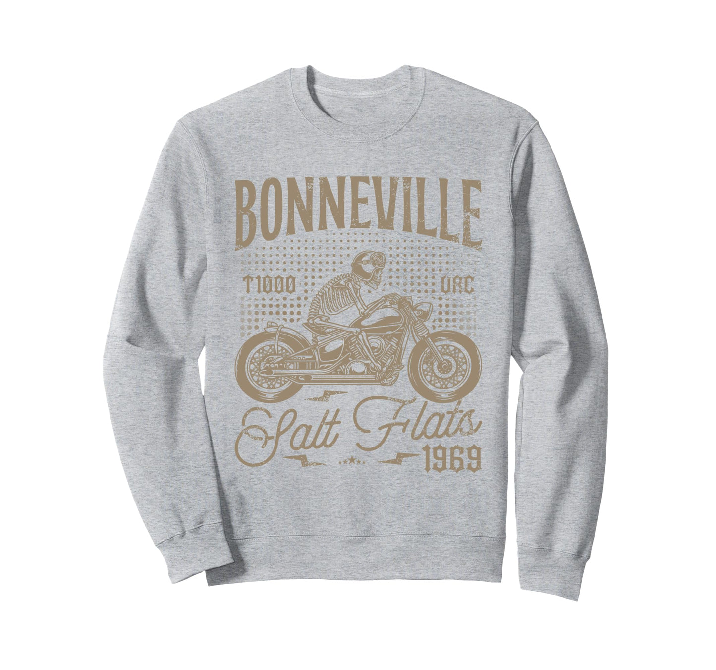 Bonneville Salt Flats Motorcycle Sweatshirt - Custom Art Print Men Women - T-Shirt, Sweatshirt, Hoodie