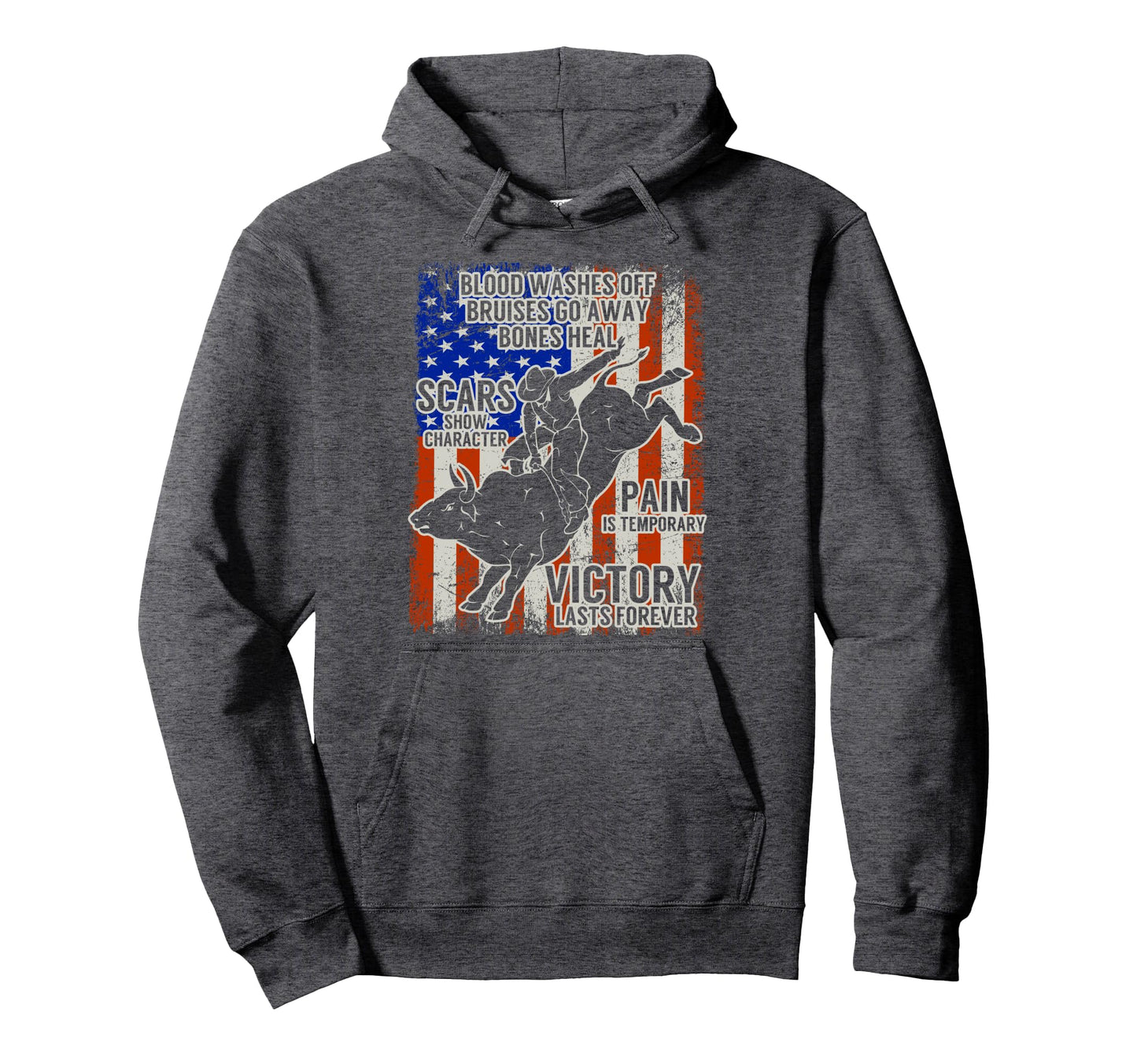 Bull Riding Texas Ranch Rider America Hoodie - Minimalist Print Unisex - T-Shirt, Sweatshirt, Hoodie