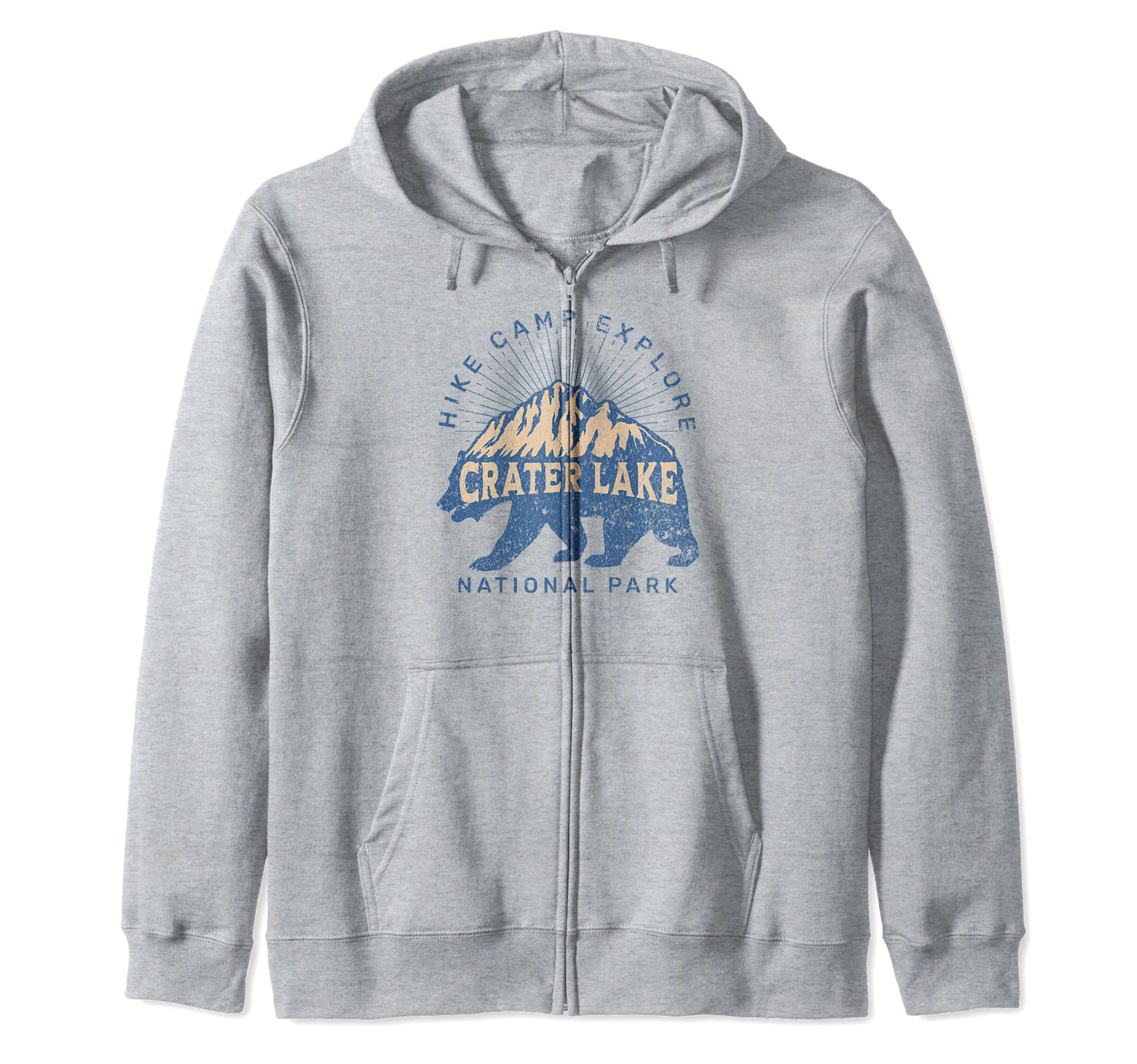 Crater Lake National Park Oregon Usa Hoodie - Minimalist Print for Adults - T-Shirt, Sweatshirt, Hoodie
