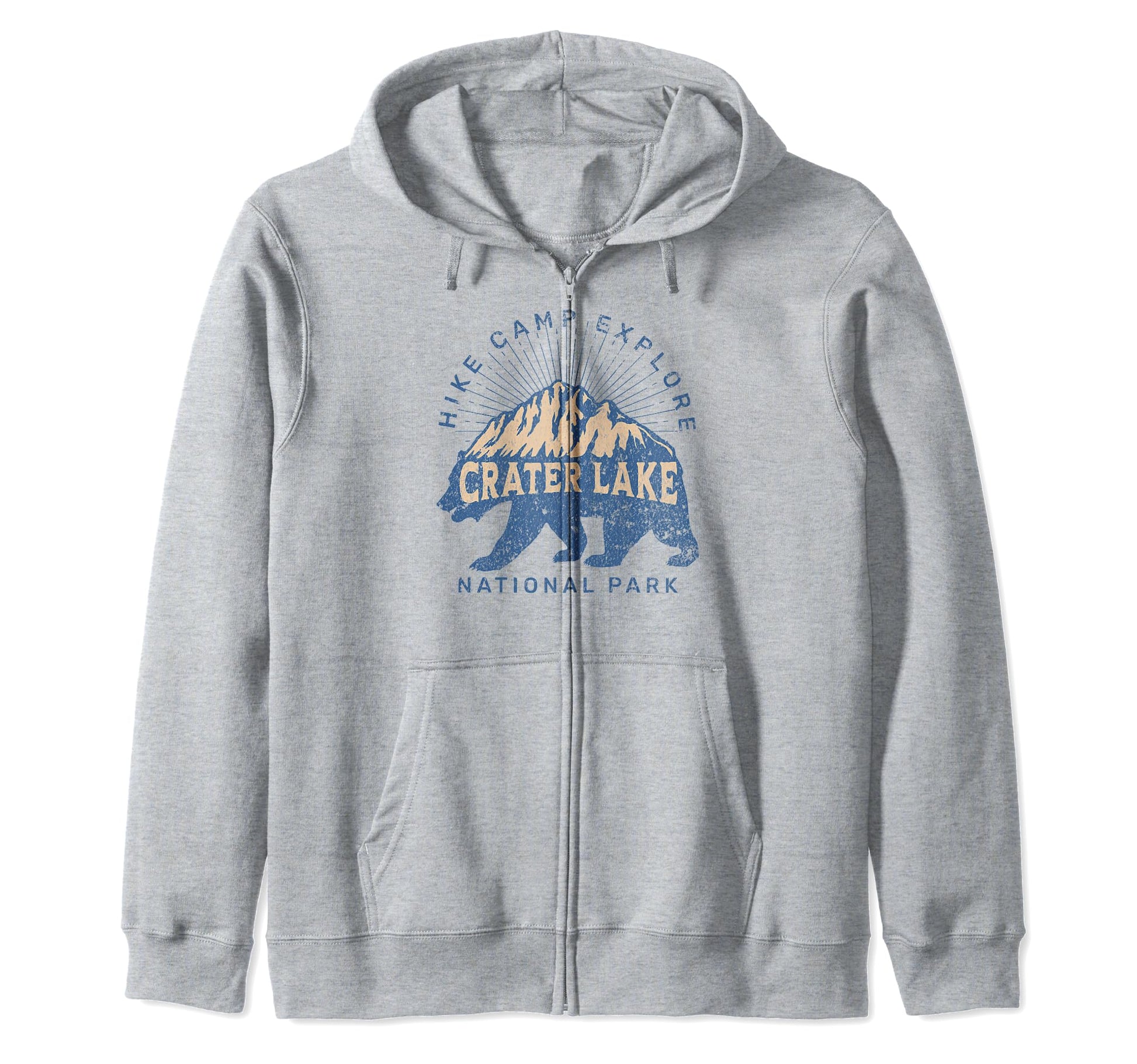 Crater Lake National Park Oregon Usa Hoodie - Minimalist Print for Adults - T-Shirt, Sweatshirt, Hoodie