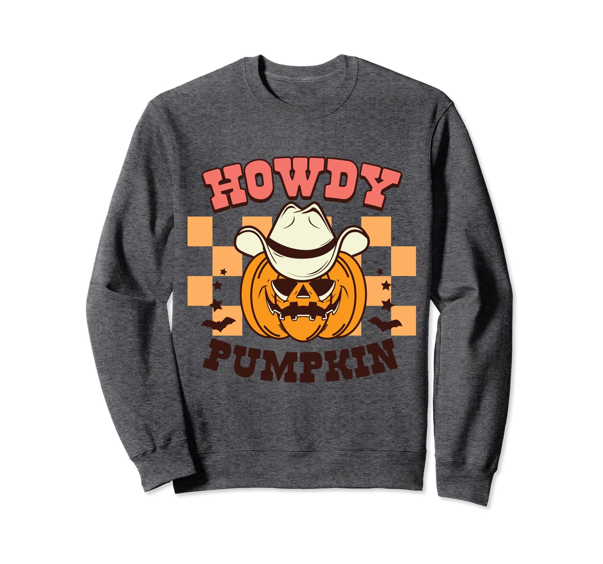 Howdy Pumpkin Funny Western Halloween Sweatshirt - Graphic Print Unisex - T-Shirt, Sweatshirt, Hoodie