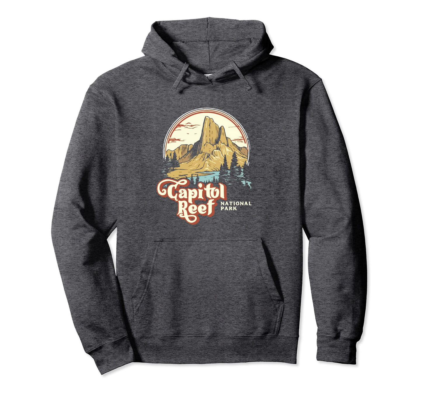Capitol Reef National Park 70S Hoodie - Custom Art Print Men Women - T-Shirt, Sweatshirt, Hoodie
