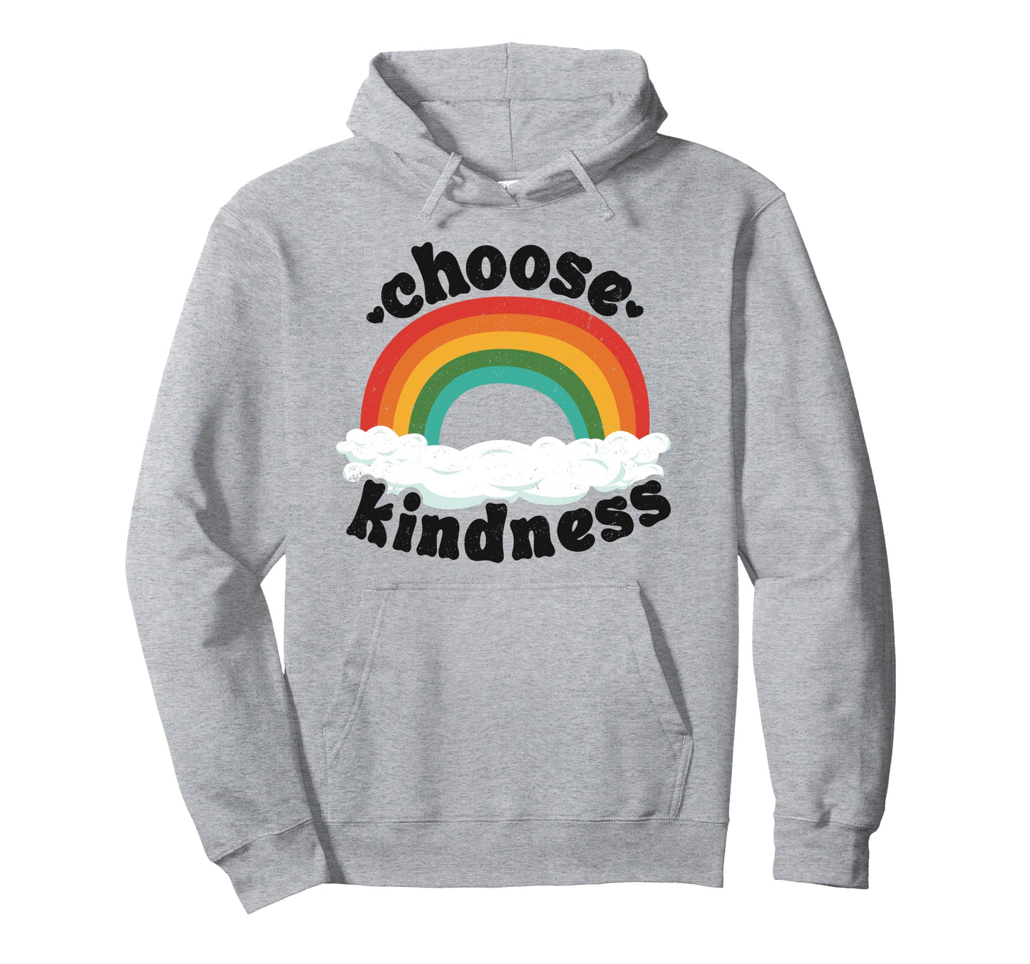 Positive Anti Bullying Rainbow Peace Hoodie - Graphic Print for Adults - T-Shirt, Sweatshirt, Hoodie