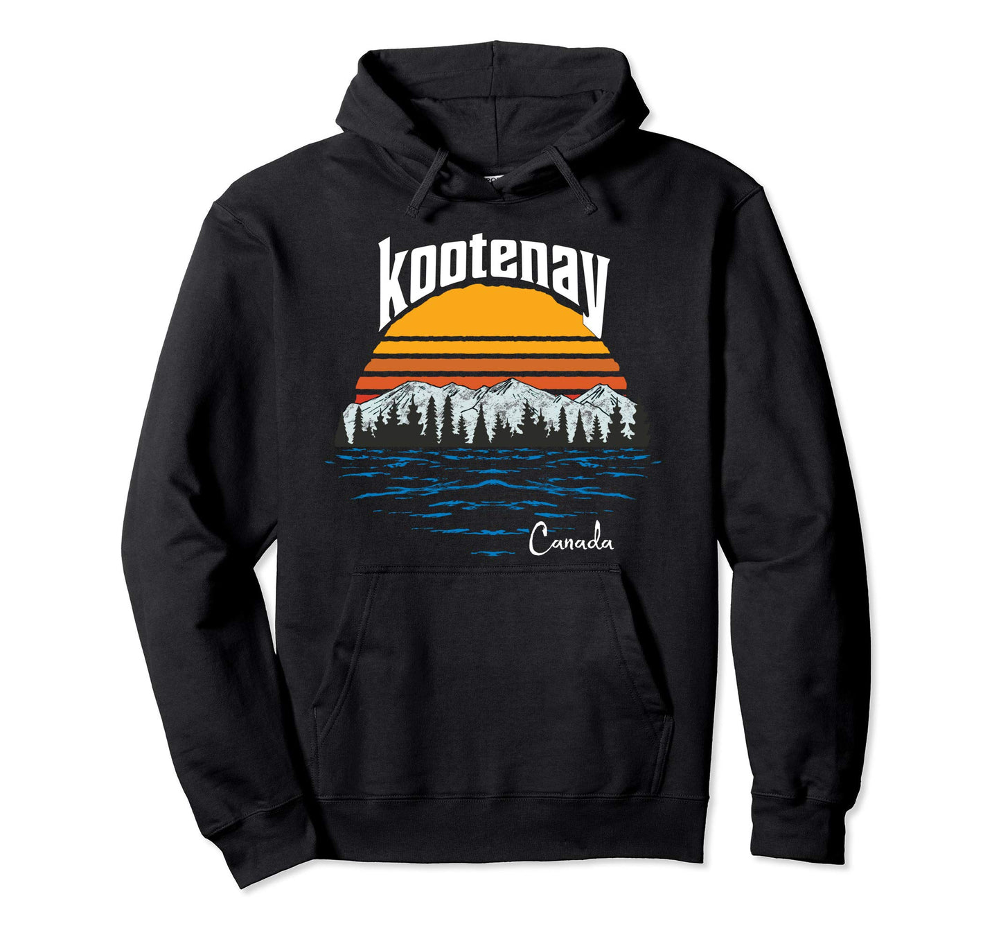 Kootenay Lake British Co Canada Hoodie - Casual Everyday Wear for Adults - T-Shirt, Sweatshirt, Hoodie