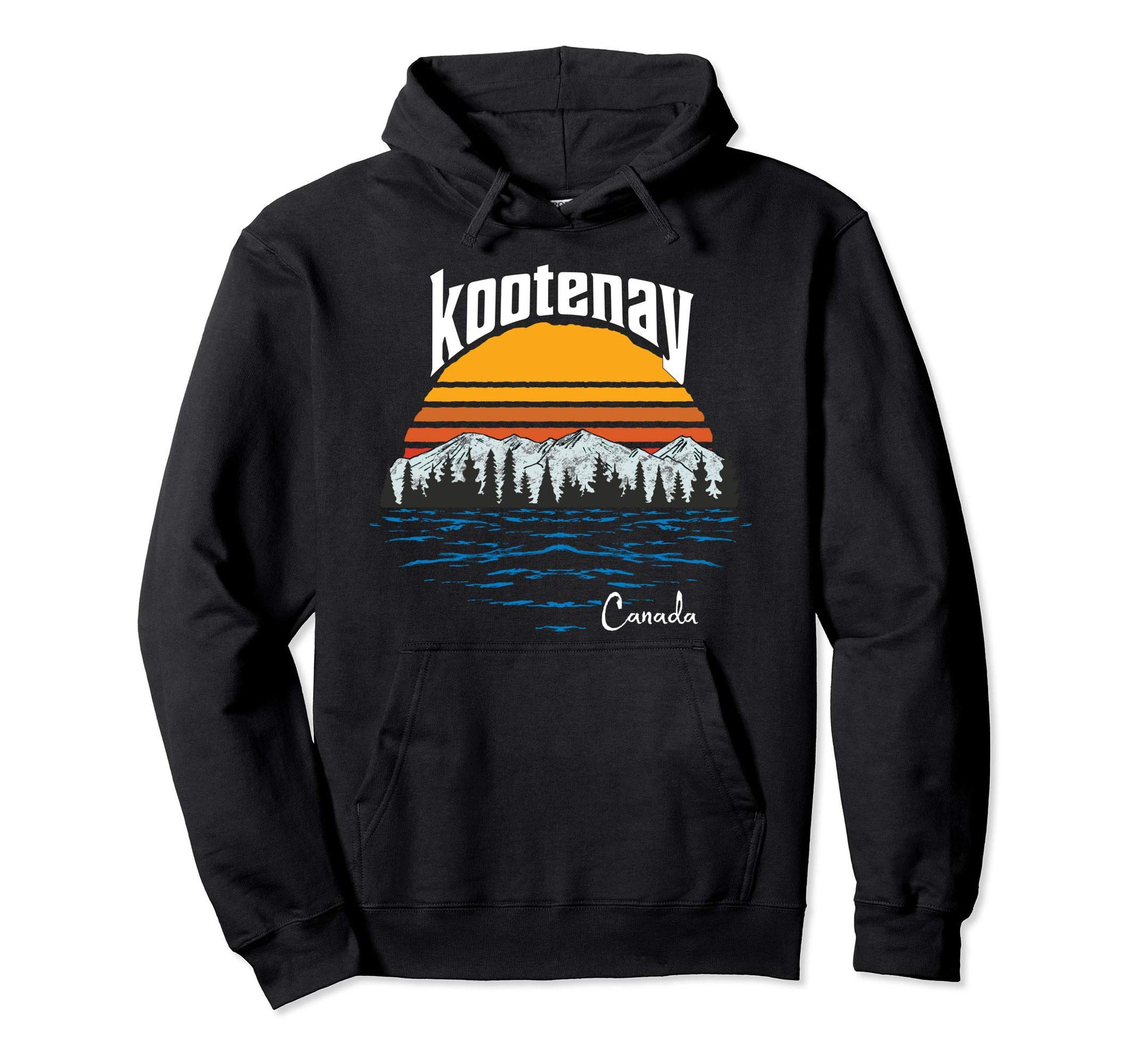 Kootenay Lake British Co Canada Hoodie - Casual Everyday Wear for Adults - T-Shirt, Sweatshirt, Hoodie
