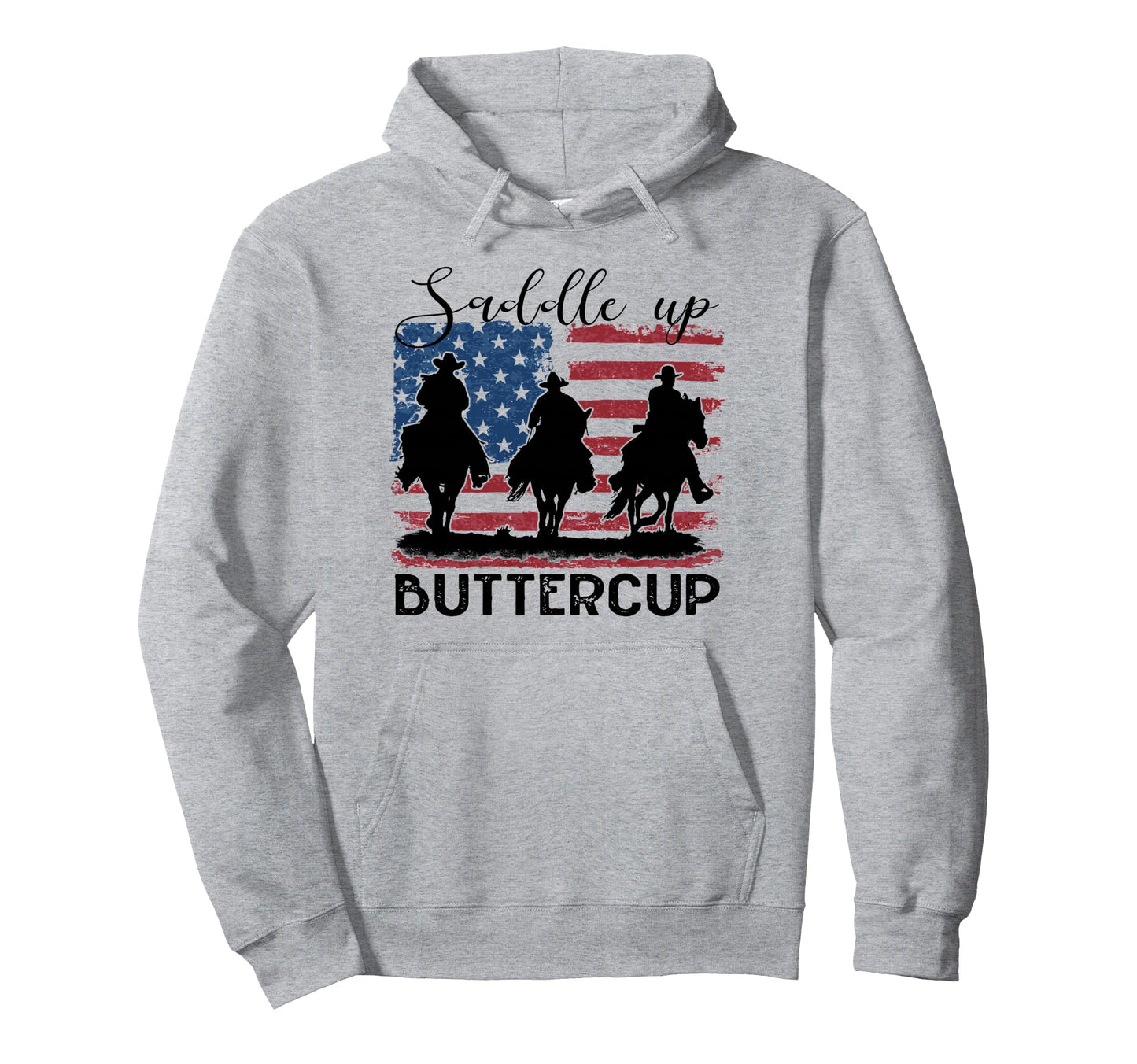 Saddle Up Buttercup Western Country Hoodie - Custom Art Print Unisex - T-Shirt, Sweatshirt, Hoodie