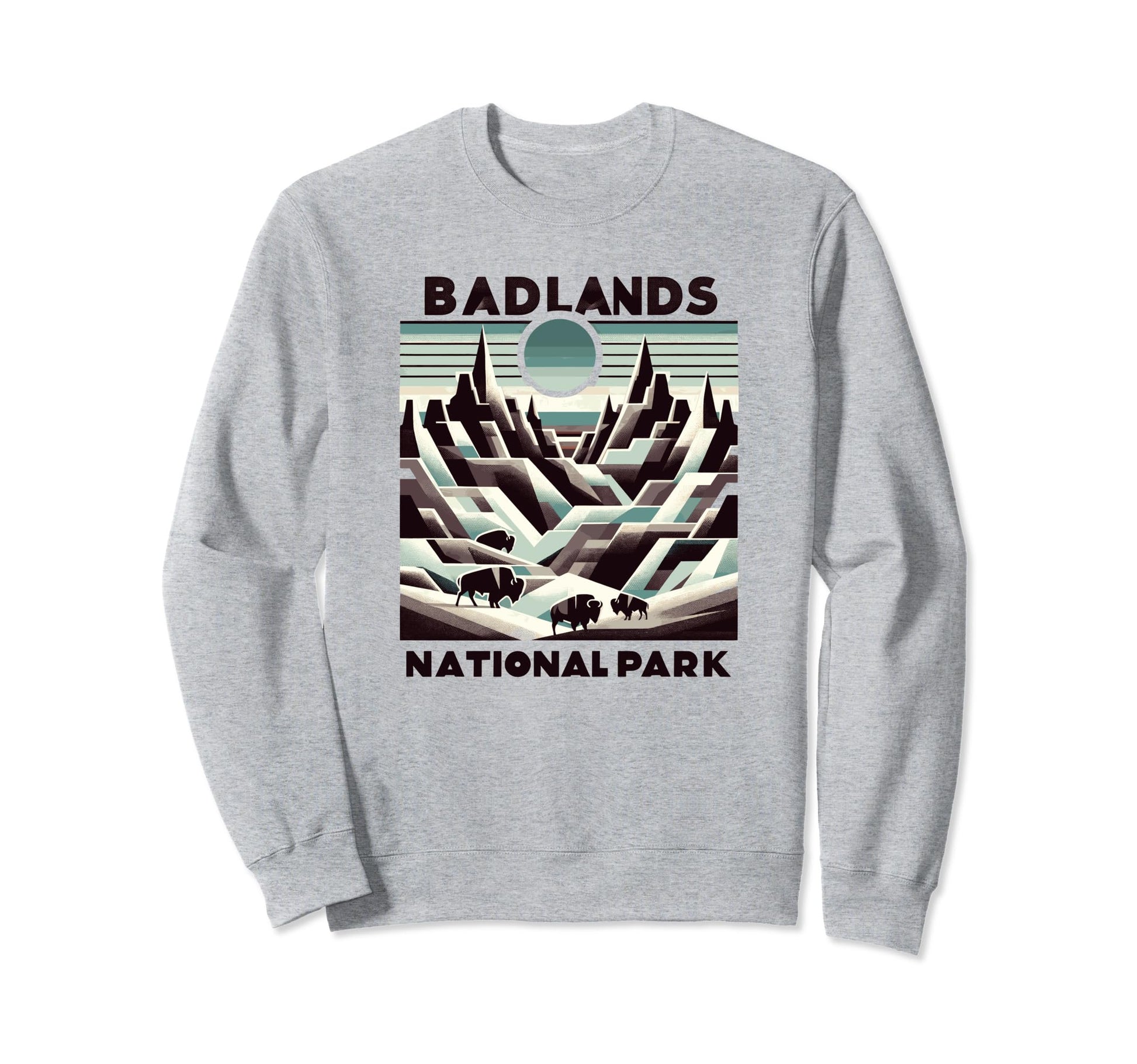 Badlands National Park Geometric Sweatshirt - Unique Graphic Unisex - T-Shirt, Sweatshirt, Hoodie