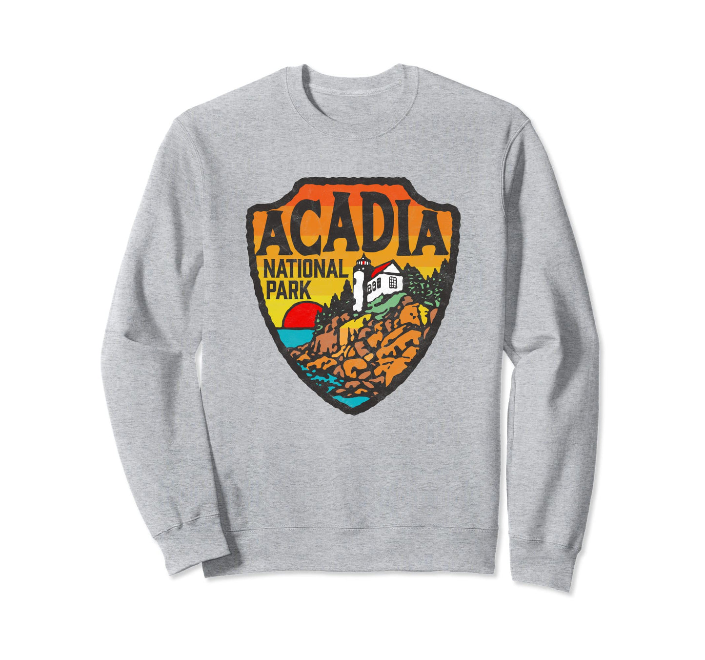 Acadia National Park Maine Lighthouse Sweatshirt - Graphic Print Men Women - T-Shirt, Sweatshirt, Hoodie