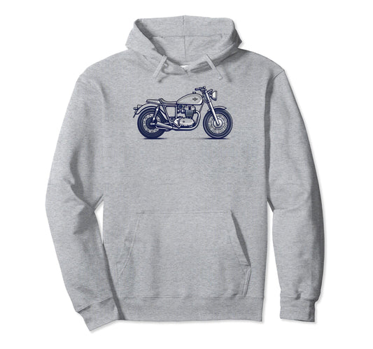 Blue Motorcycle Biker Bike Motorcycling Hoodie - Trendy Graphic Unisex - T-Shirt, Sweatshirt, Hoodie