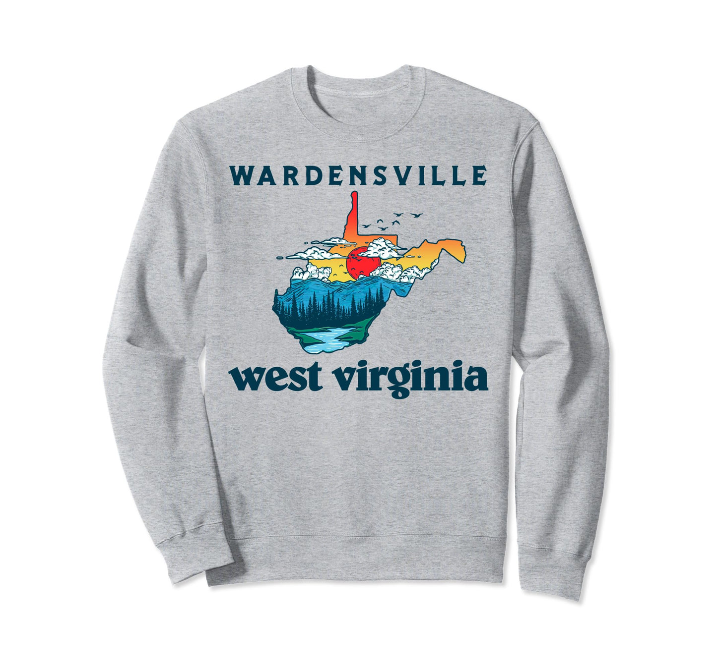 Wardensville West Virginia Sweatshirt - Custom Art Print Men Women - T-Shirt, Sweatshirt, Hoodie