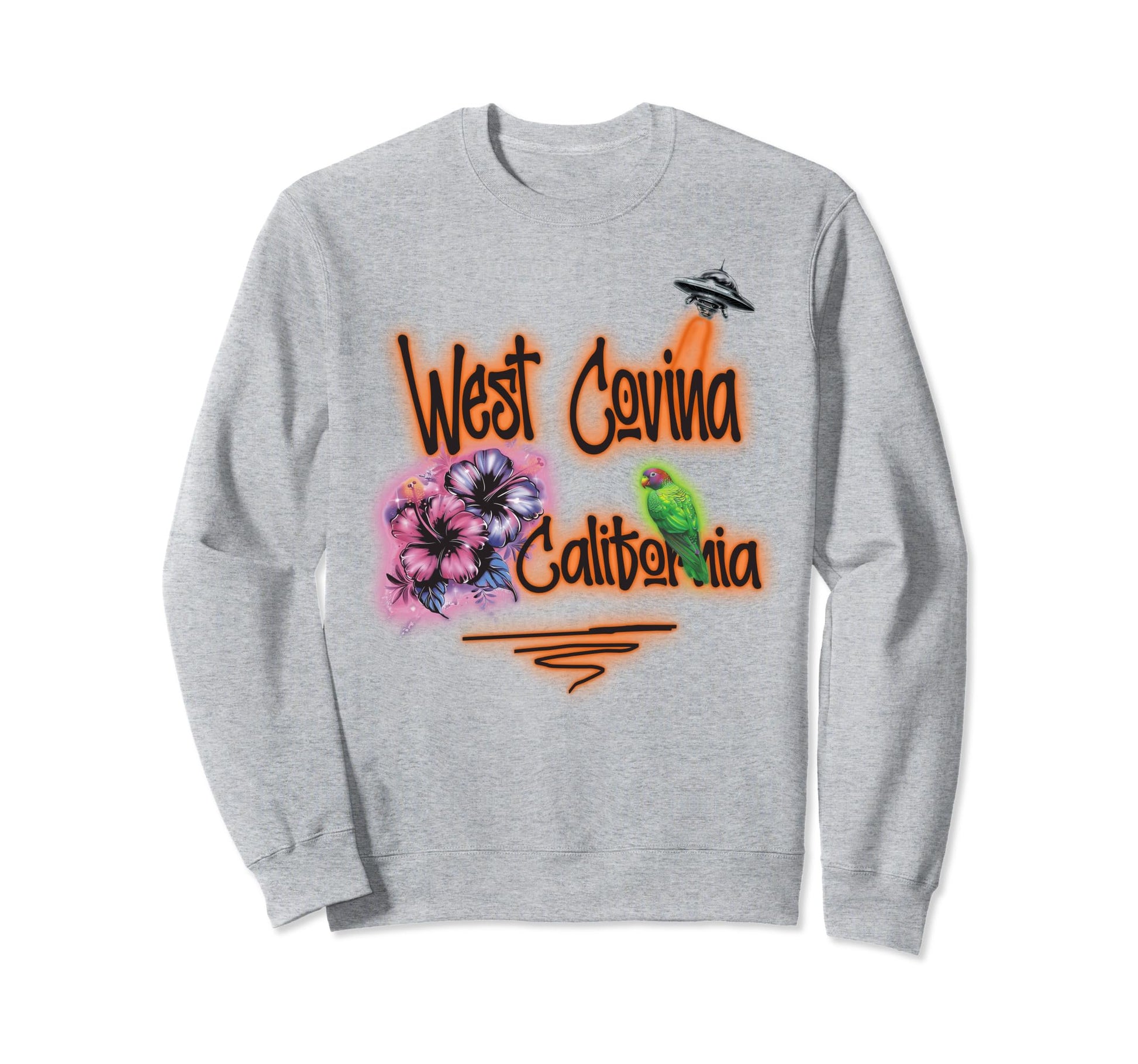 West Covina California Surfer Sweatshirt - Casual Everyday Wear Men Women - T-Shirt, Sweatshirt, Hoodie