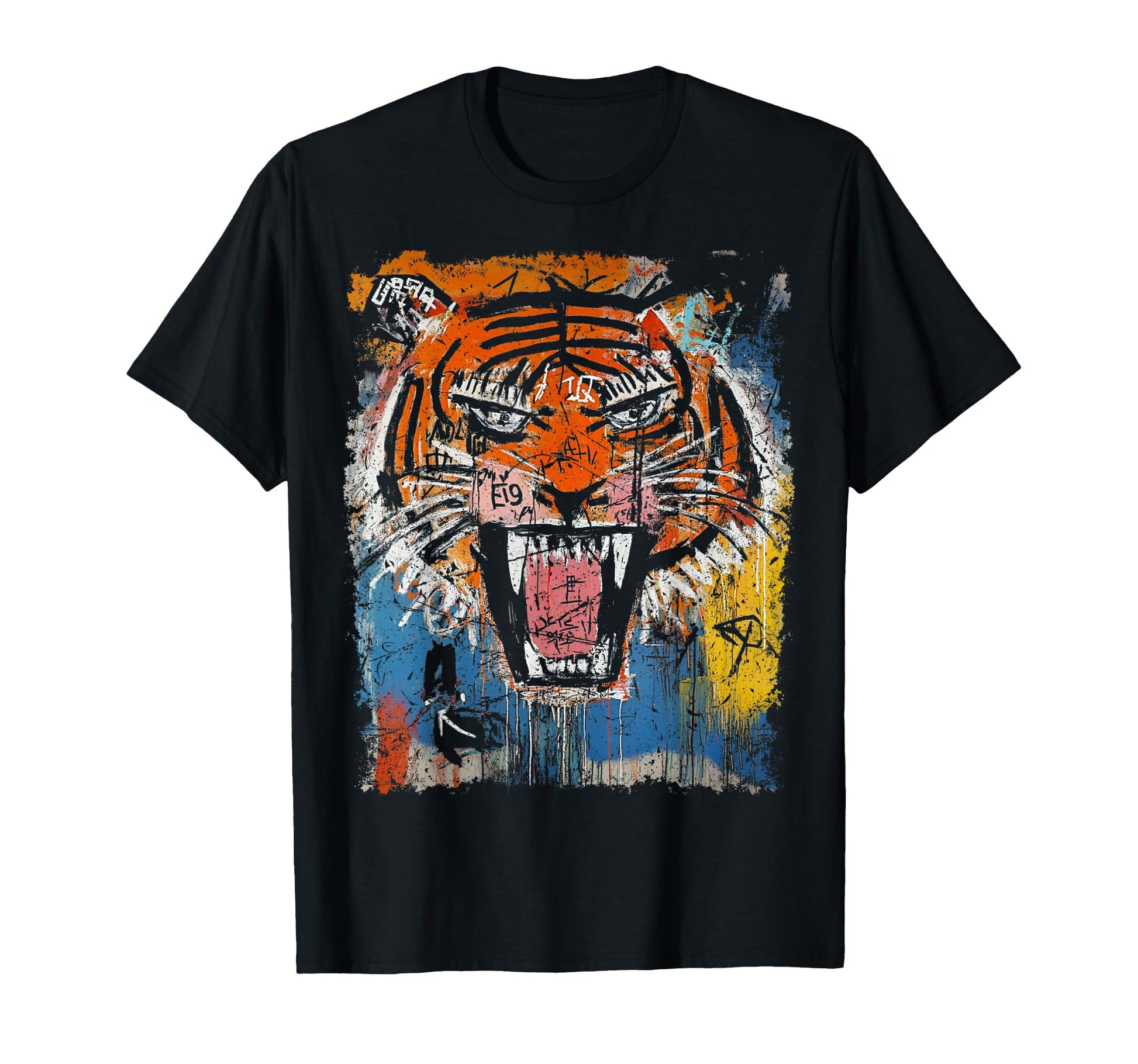 Pop Art Tiger 90S Graffiti T-Shirt - Fun Novelty Design for Adults - T-Shirt, Sweatshirt, Hoodie