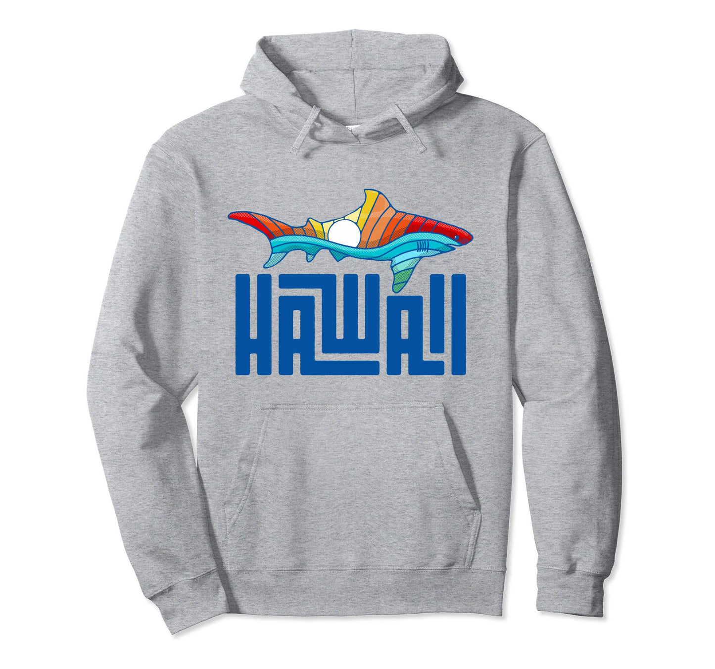 Hawaii Rainbow Shark Hoodie - Trendy Graphic Men Women - T-Shirt, Sweatshirt, Hoodie