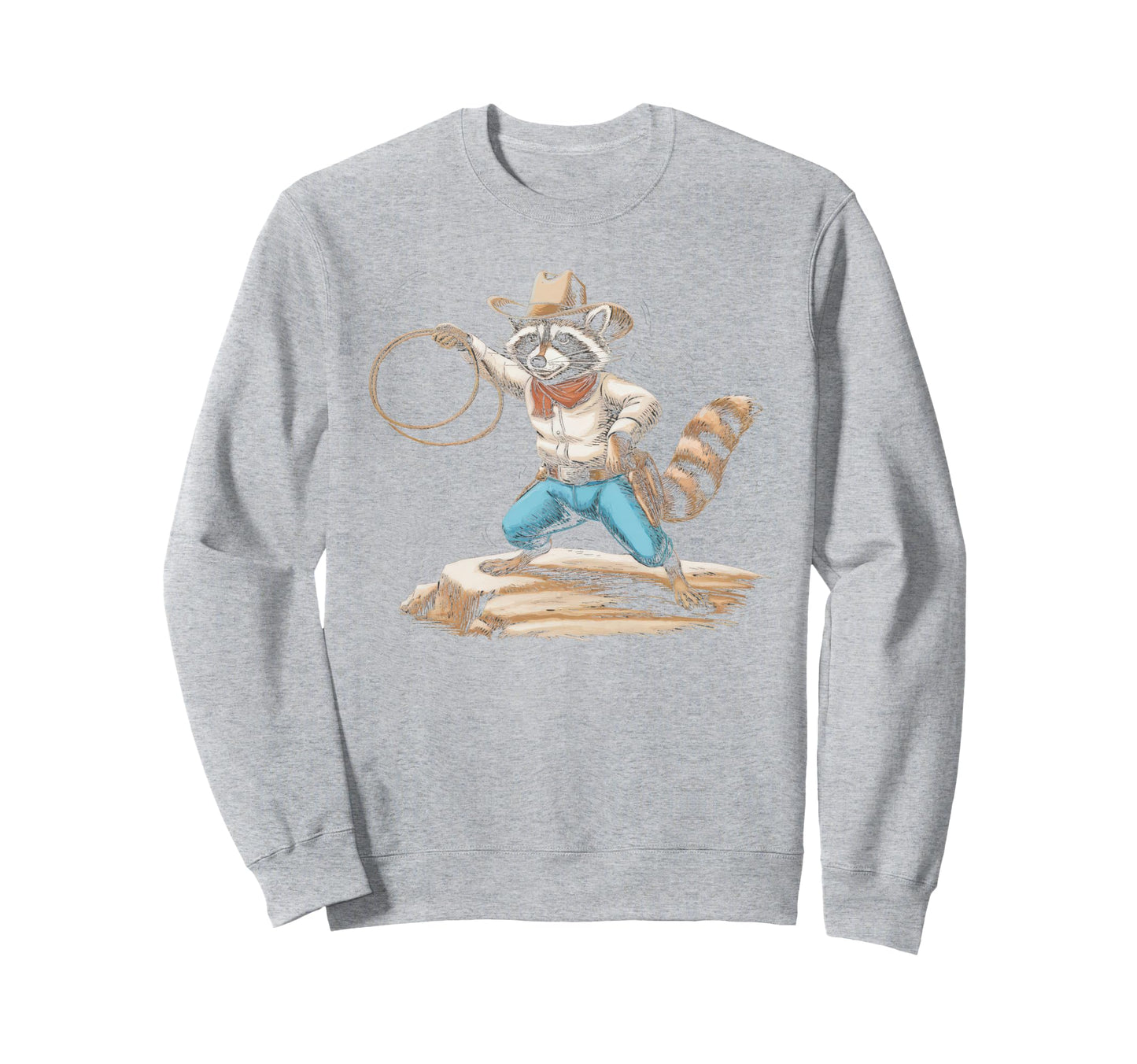 Raccoon 90S Country Music Western Sweatshirt - Casual Everyday Wear Unisex - T-Shirt, Sweatshirt, Hoodie